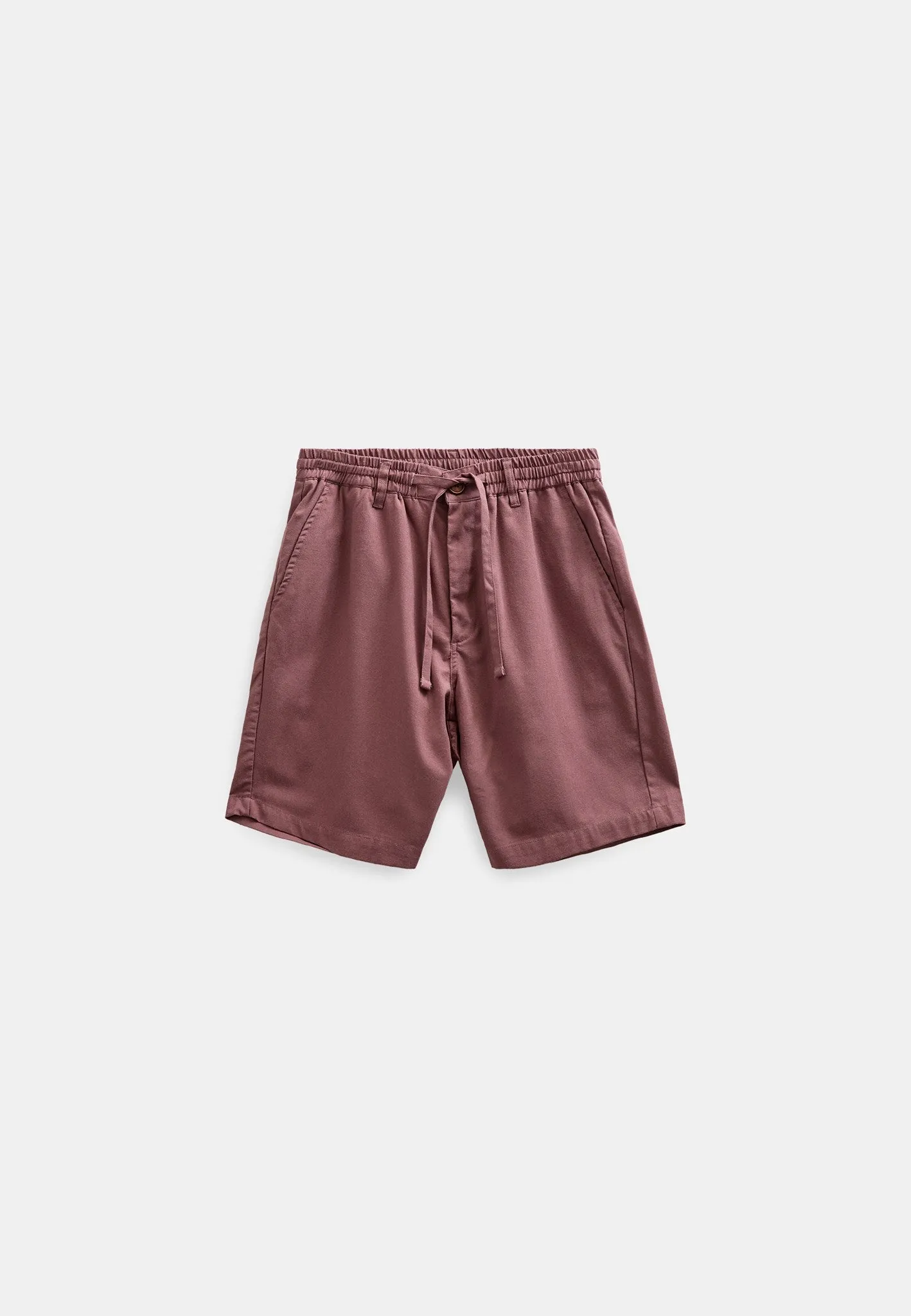 AKJAMES COT/LINEN/VIS ELA SHORTS - Blackberry Wine sold by anerkjendt