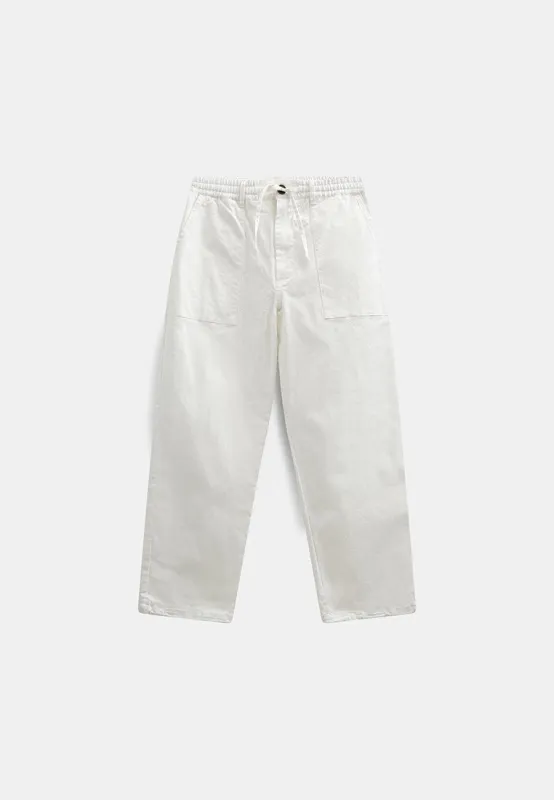 AKJAKOB FATIQUE COTTON PANTS - Tofu made by anerkjendt