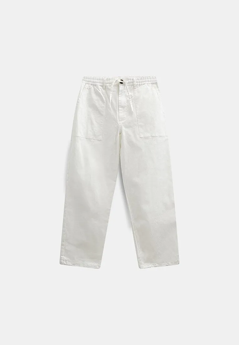AKJAKOB FATIQUE COTTON PANTS - Tofu sold by anerkjendt