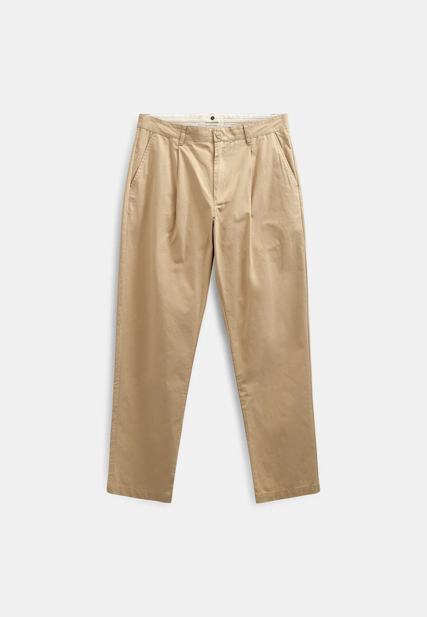 AKJAN COTTON POPLIN PANTS - Incense sold by anerkjendt