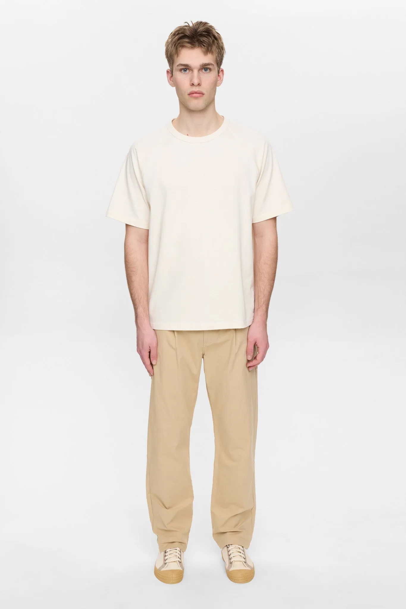 AKJAN COTTON POPLIN PANTS - Incense sold by anerkjendt product image thumbnail 5