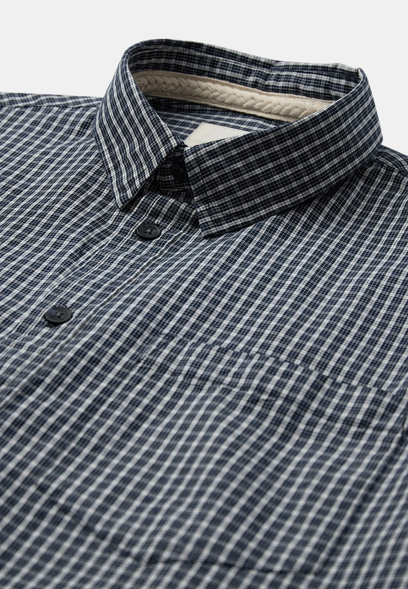AKOTTO POPLIN CHECK LS SHIRT - Sky Captain sold by anerkjendt product image thumbnail 2