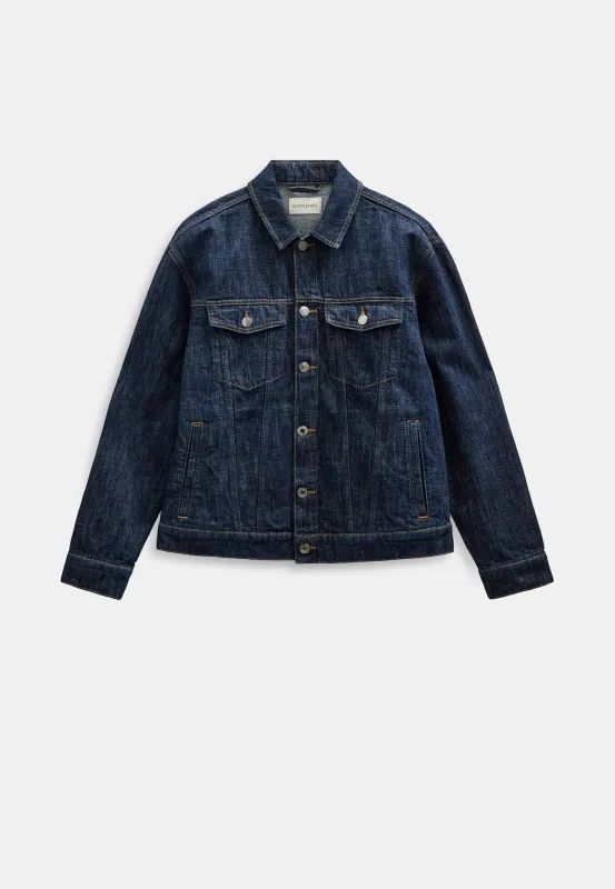 AKKARSTEN DENIM JACKET-8004 M.N RAW - Midnight Raw made by anerkjendt