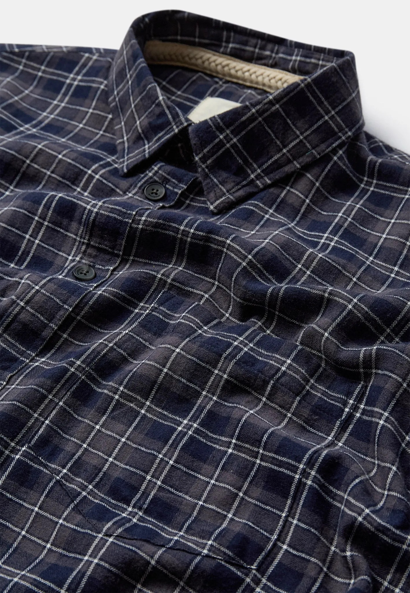 AKOTTO FLANNEL CHECK LS SHIRT - Sky Captain sold by anerkjendt product image thumbnail 2