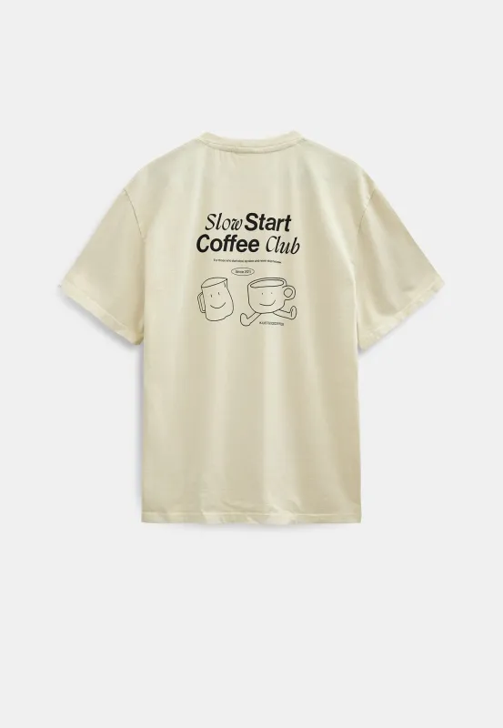 AKVILLADS COFFEE SS TEE - Tofu made by anerkjendt