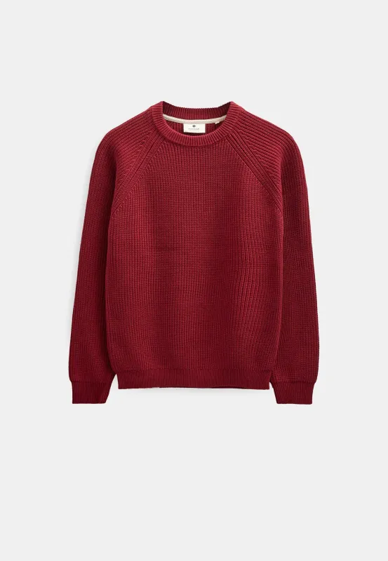 AKSUNE PATENT KNIT - Red Dahlia made by anerkjendt