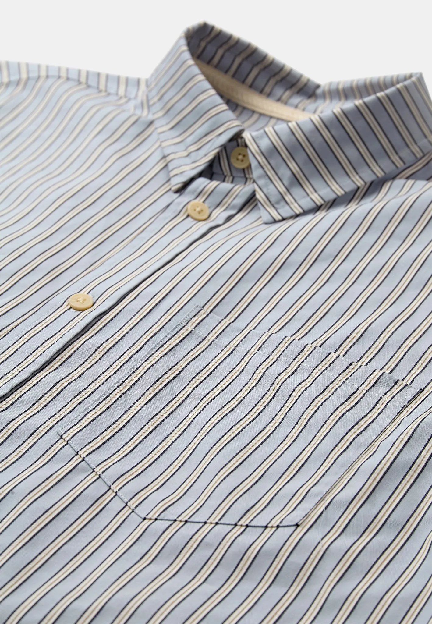 AKOTTO STRIPE LS SHIRT - Light Blue sold by anerkjendt product image thumbnail 2