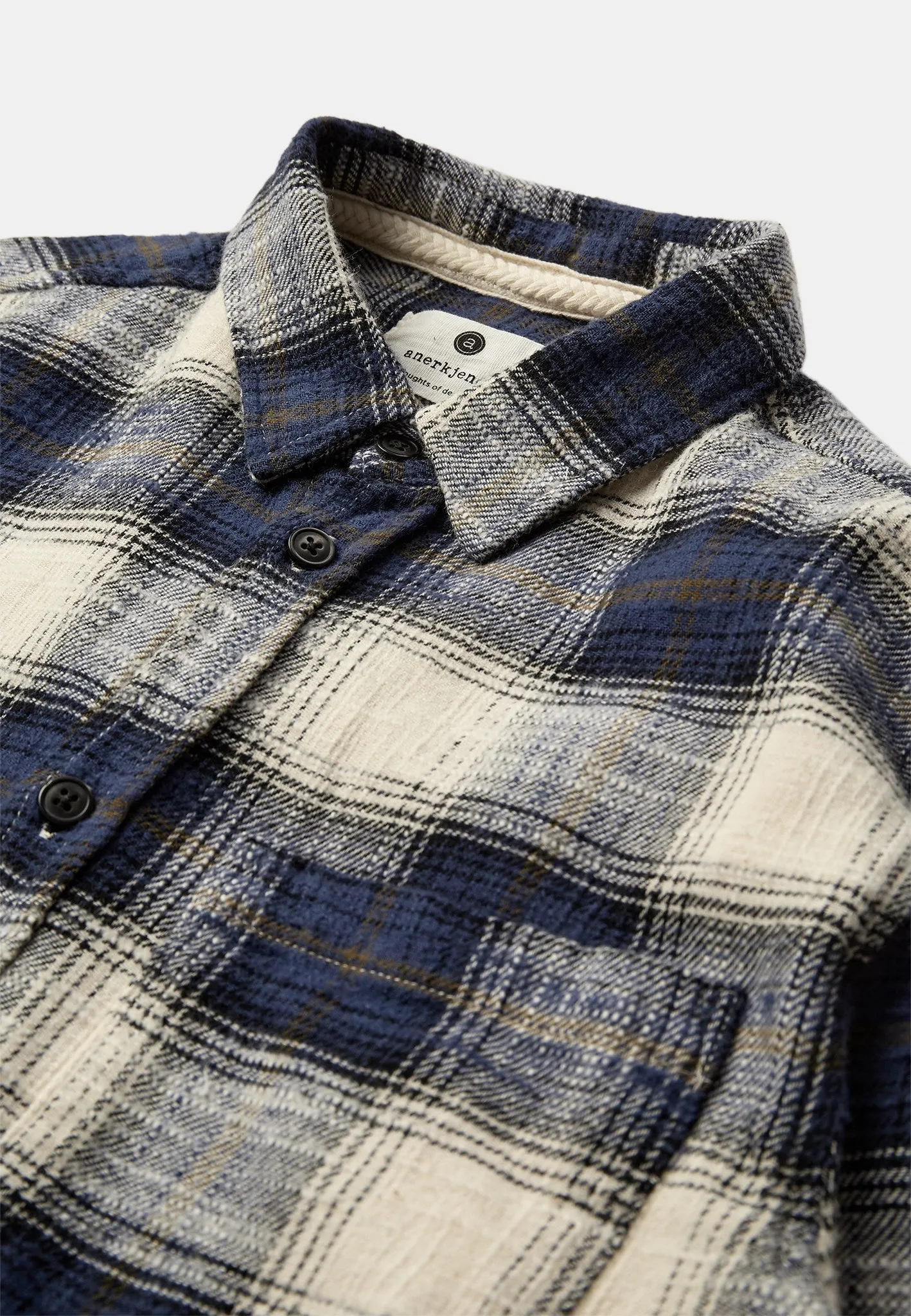 AKLEIF FLANNEL CHECK5 - Sky Captain sold by anerkjendt product image thumbnail 2