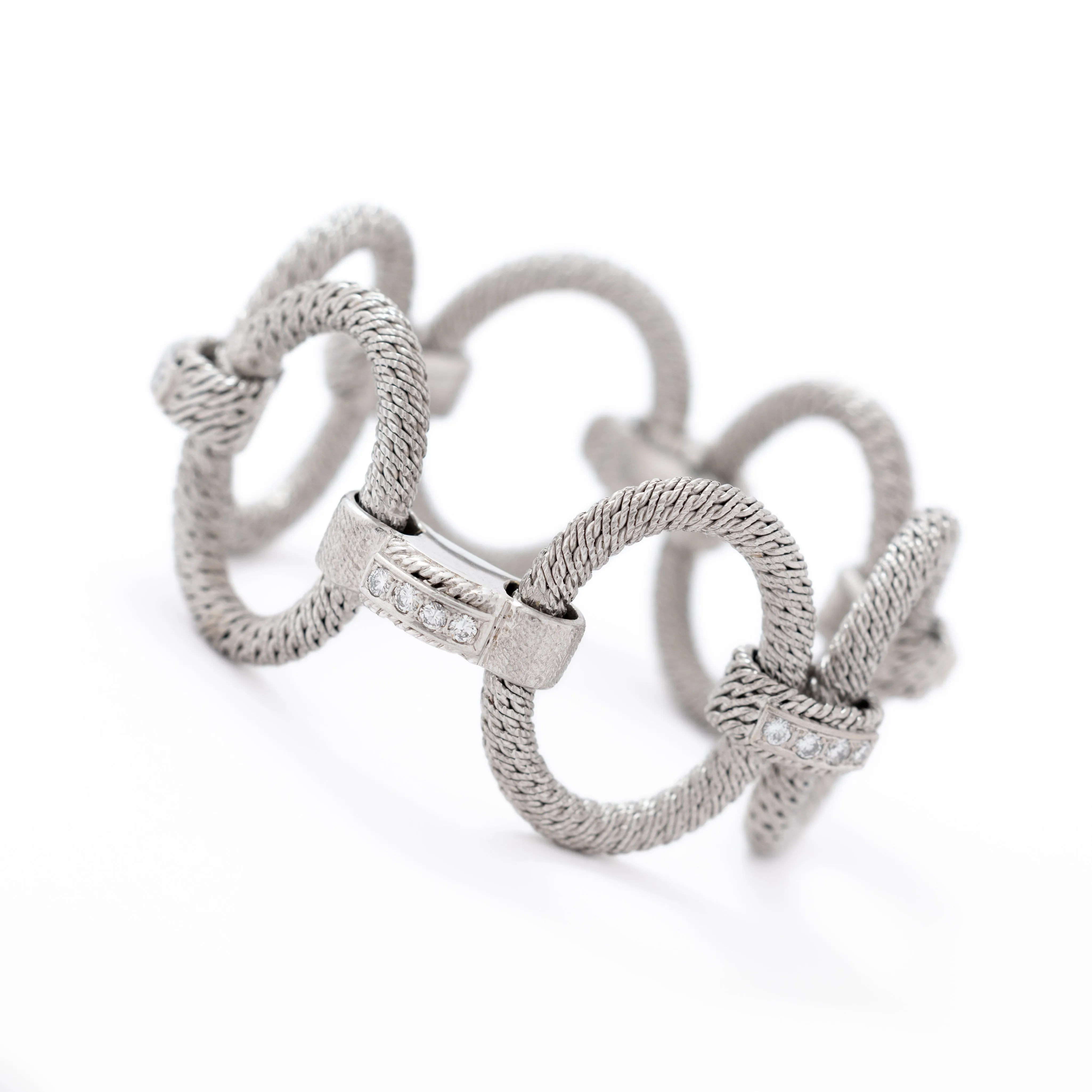 VINTAGE 18 KARAT GEORGES LENFANT STATEMENT BRACELET sold by Stephanie Windsor product image thumbnail 4