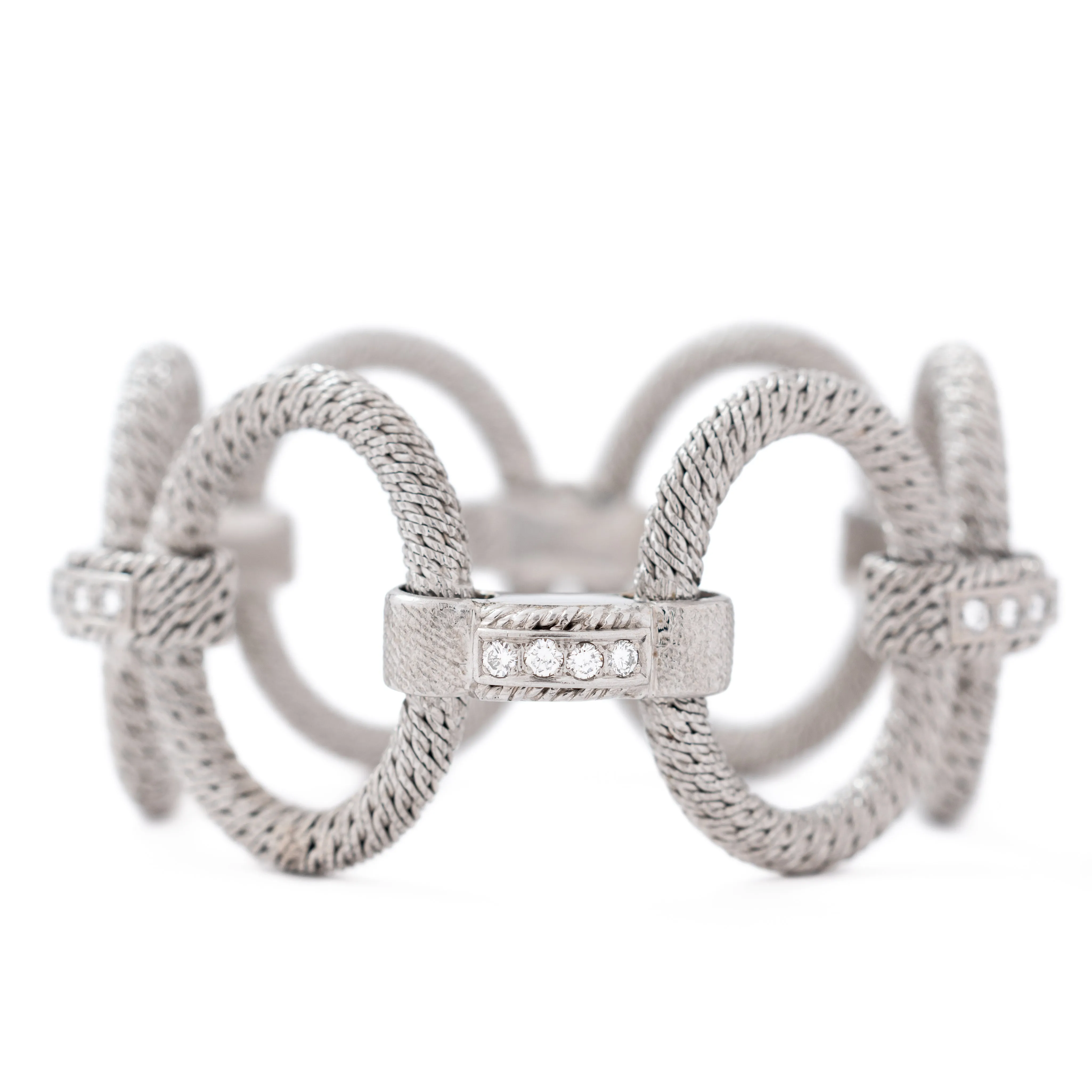 VINTAGE 18 KARAT GEORGES LENFANT STATEMENT BRACELET sold by Stephanie Windsor product image thumbnail 2