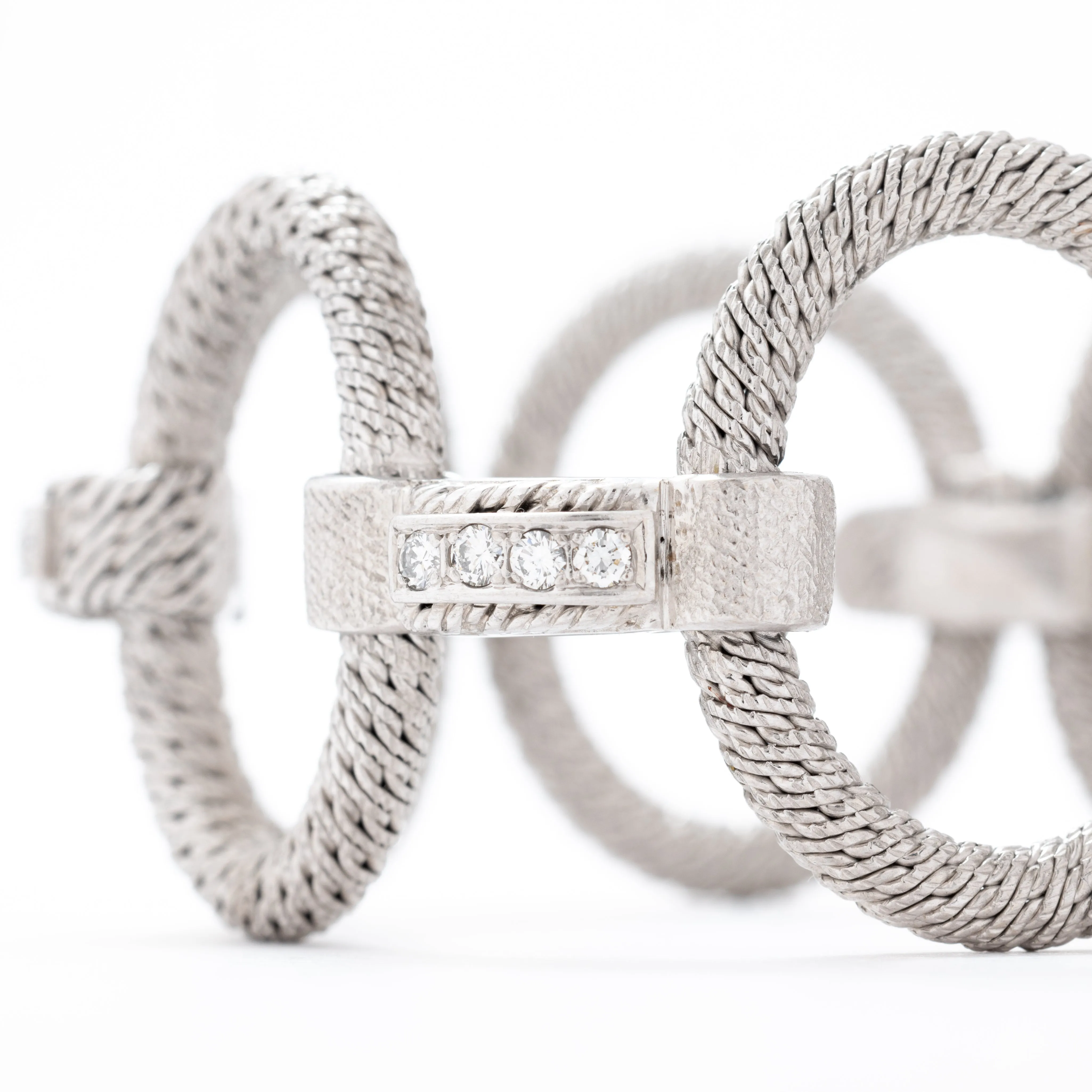 VINTAGE 18 KARAT GEORGES LENFANT STATEMENT BRACELET sold by Stephanie Windsor product image thumbnail 3