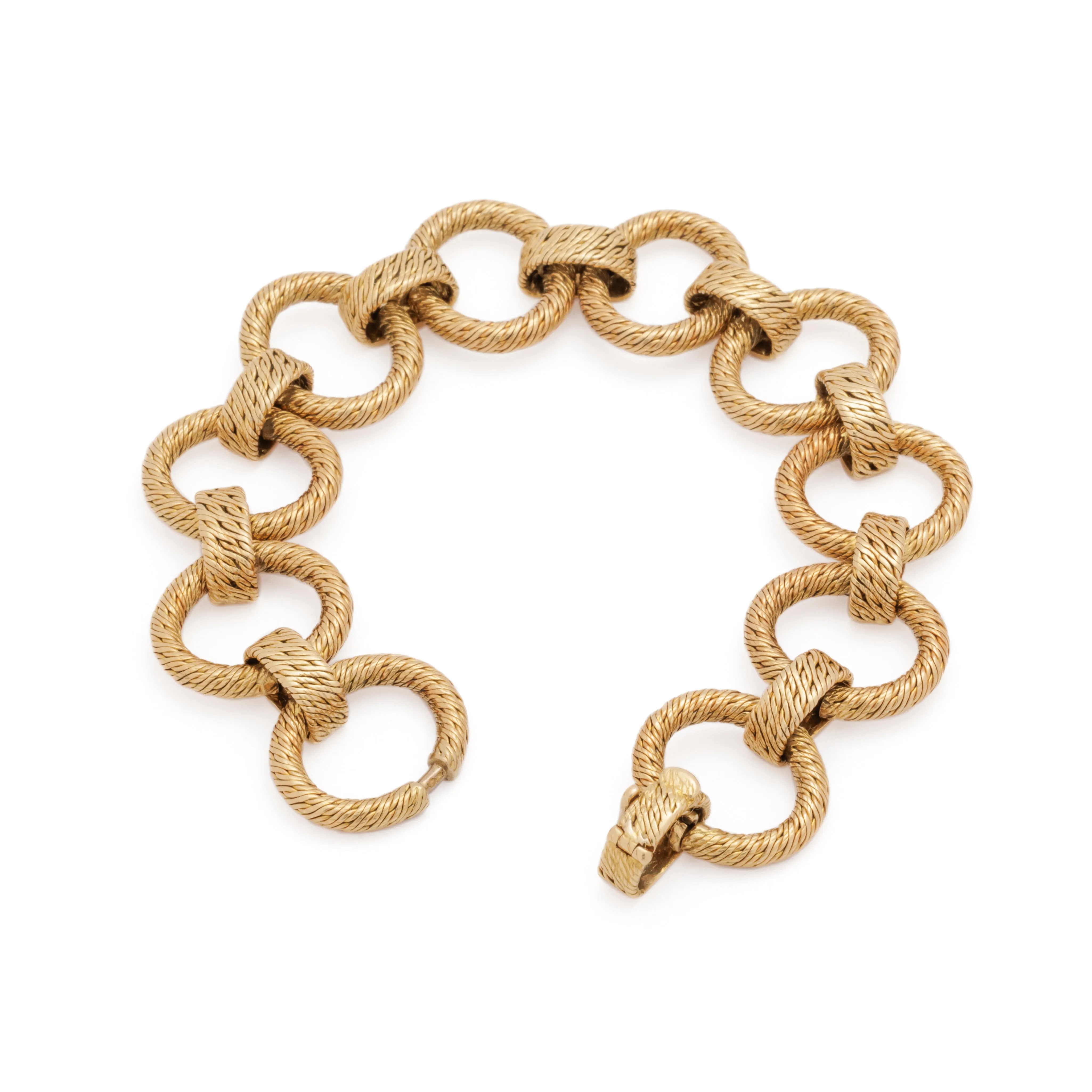 18K GEORGES LENFANT CIRCLE LINK BRACELET sold by Stephanie Windsor product image thumbnail 2