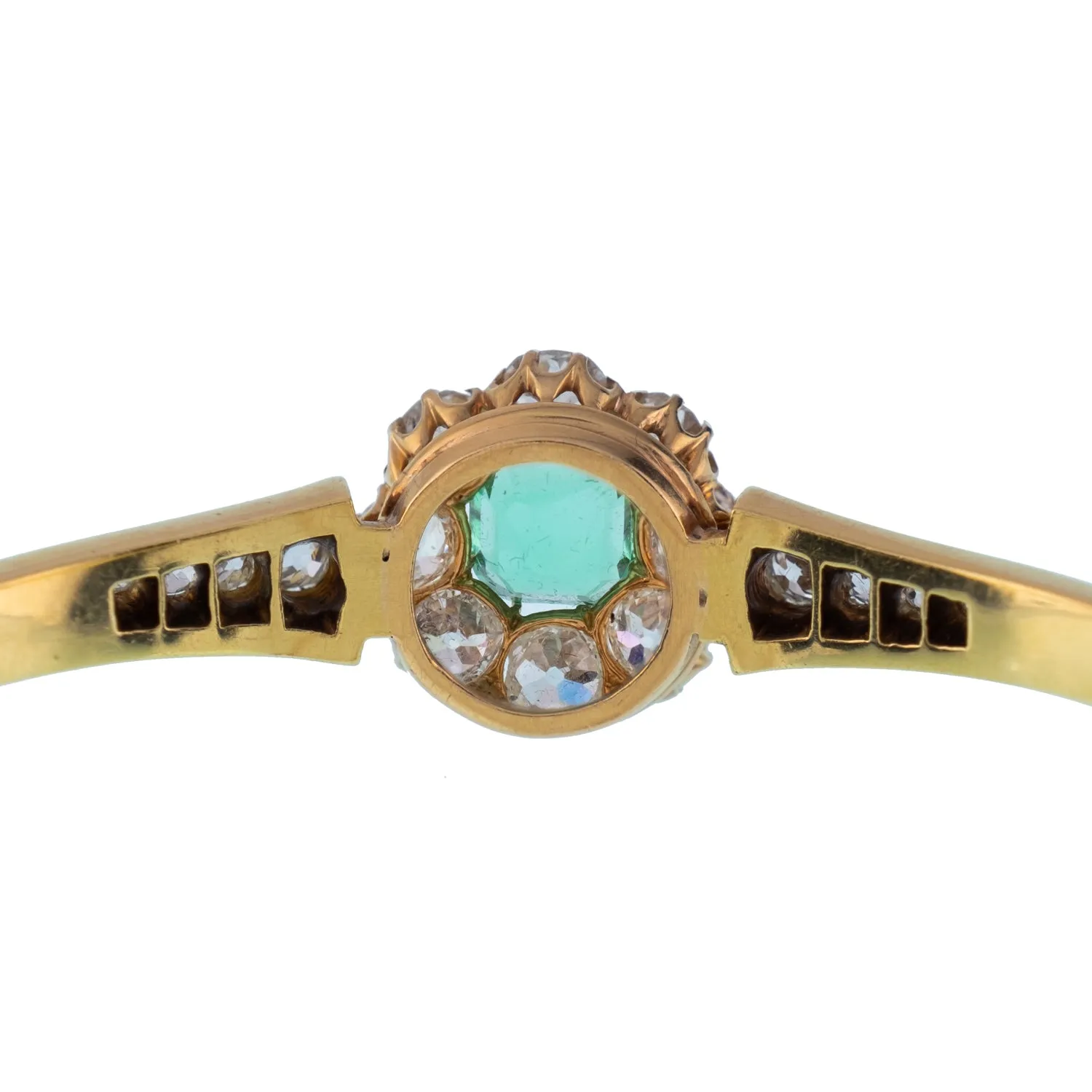 COLOMBIAN EMERALD VICTORIAN BRACELET c.1880s sold by Stephanie Windsor product image thumbnail 3