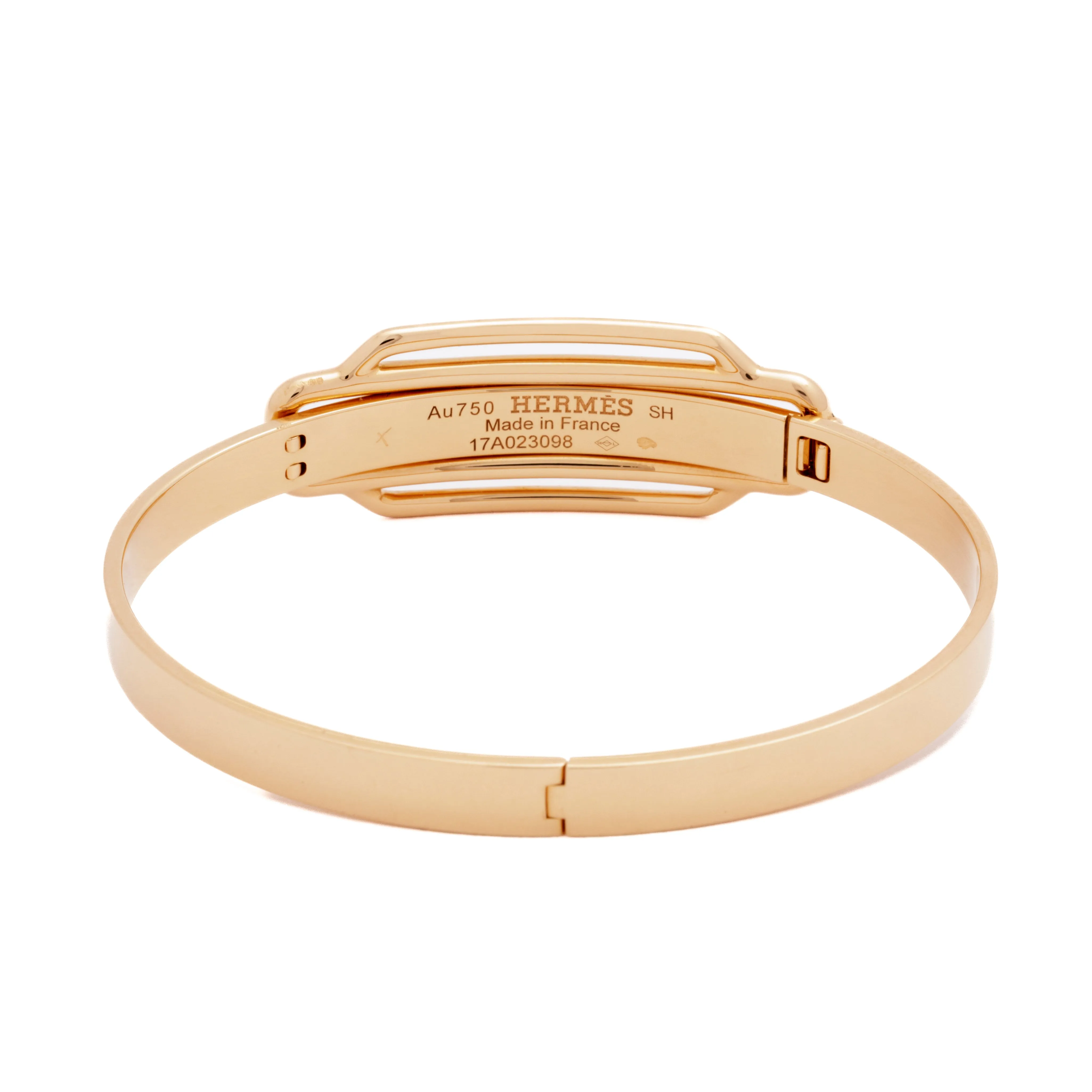 18K ROSE GOLD HERMÈS BANGLE sold by Stephanie Windsor product image thumbnail 2
