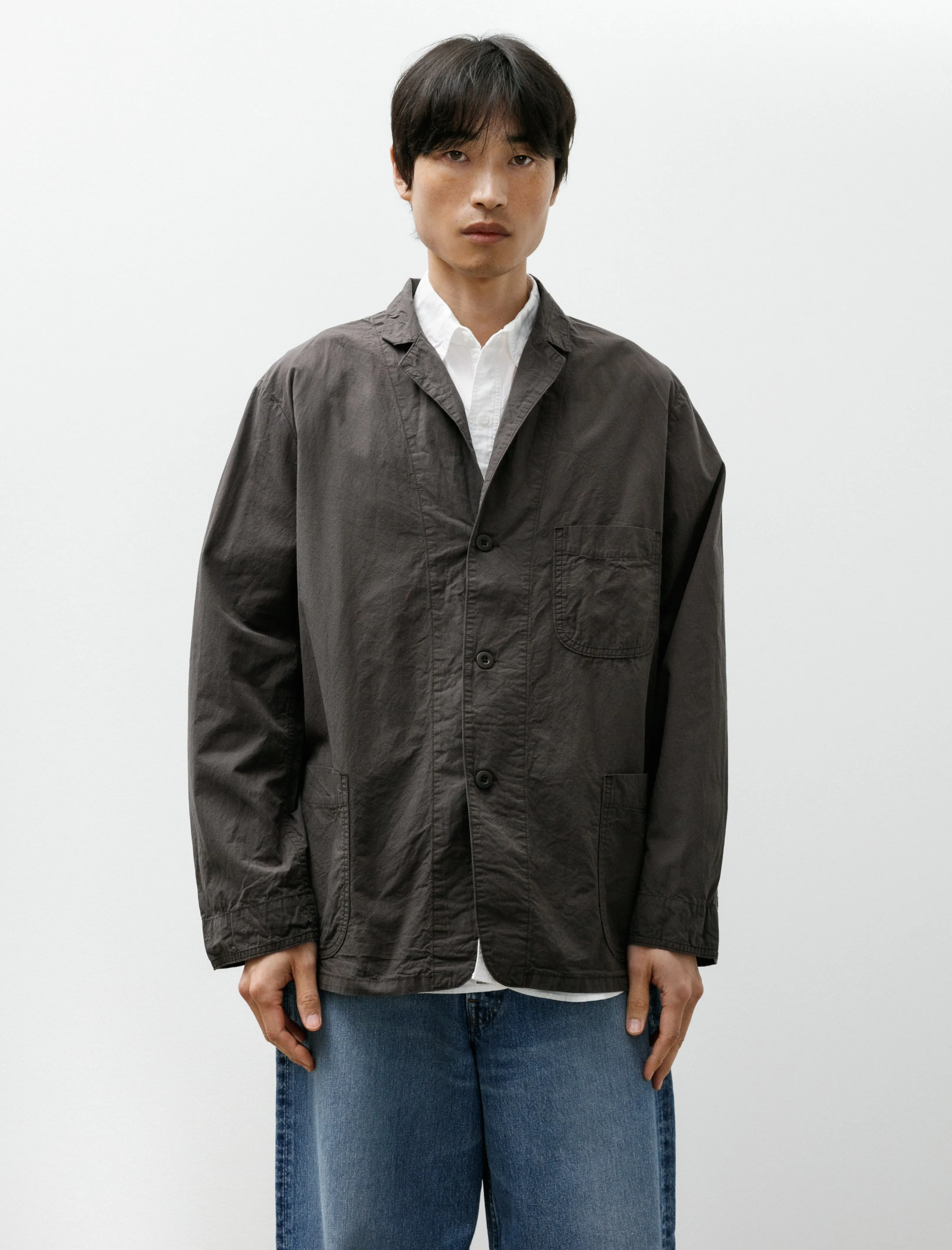 Simple Light Jacket Charcoal Grey sold by SHOP NEIGHBOR