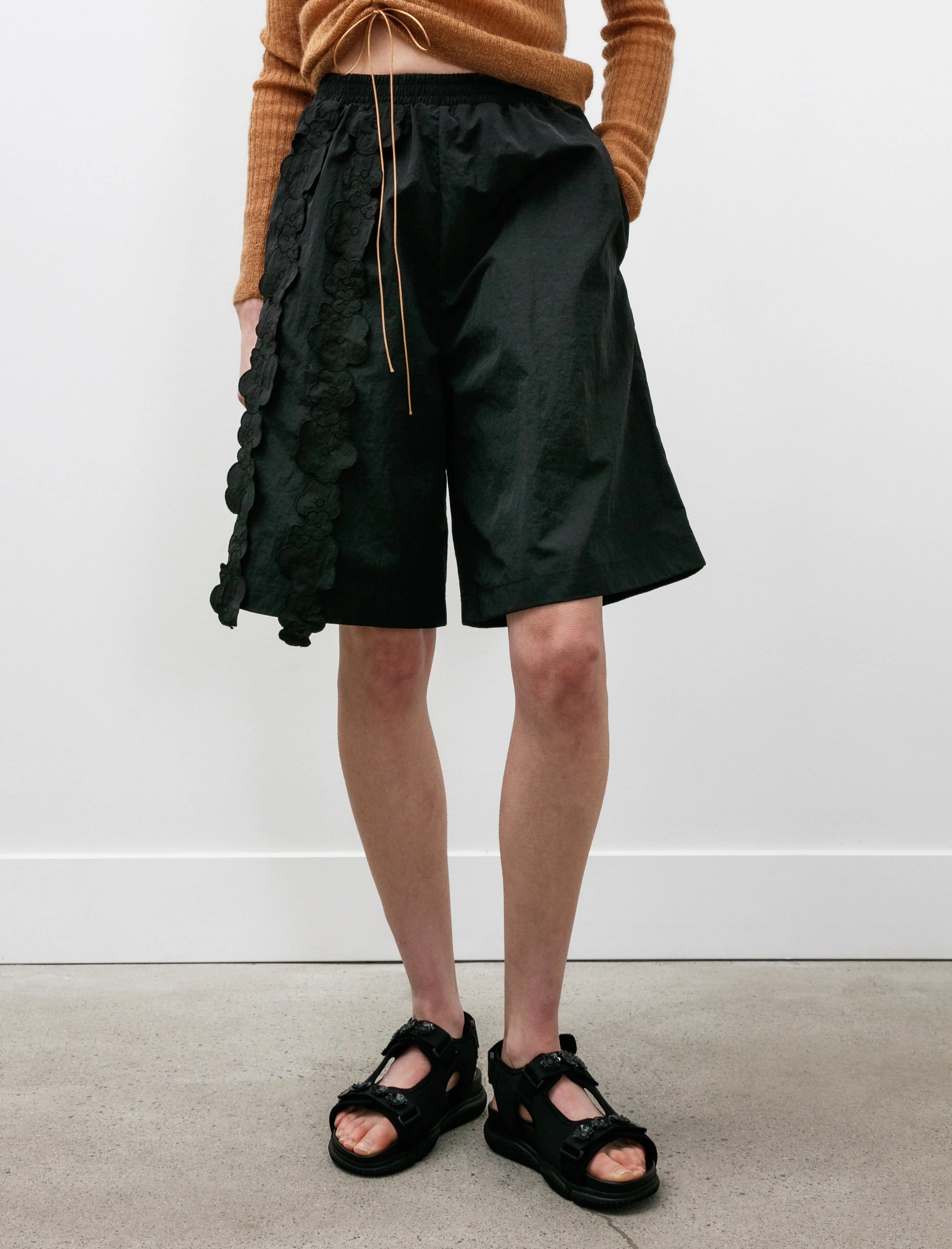 Angel Flower Shorts Black sold by SHOP NEIGHBOR product image thumbnail 2