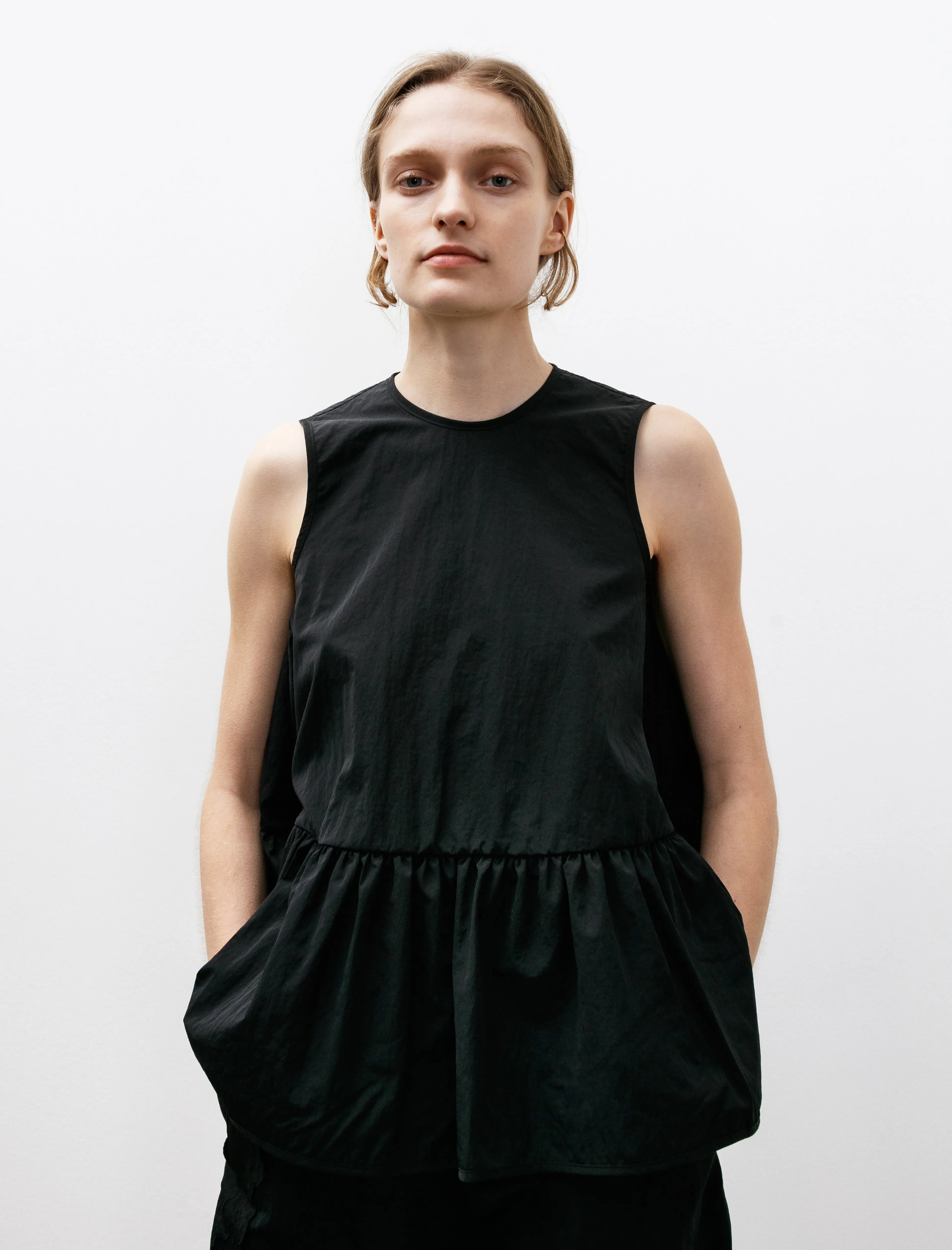Asta Top with Ruffled Hem Black sold by SHOP NEIGHBOR product image thumbnail 2