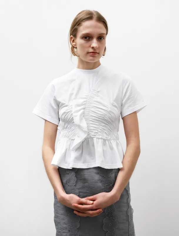 Ace Ruffled T-Shirt White sold by SHOP NEIGHBOR