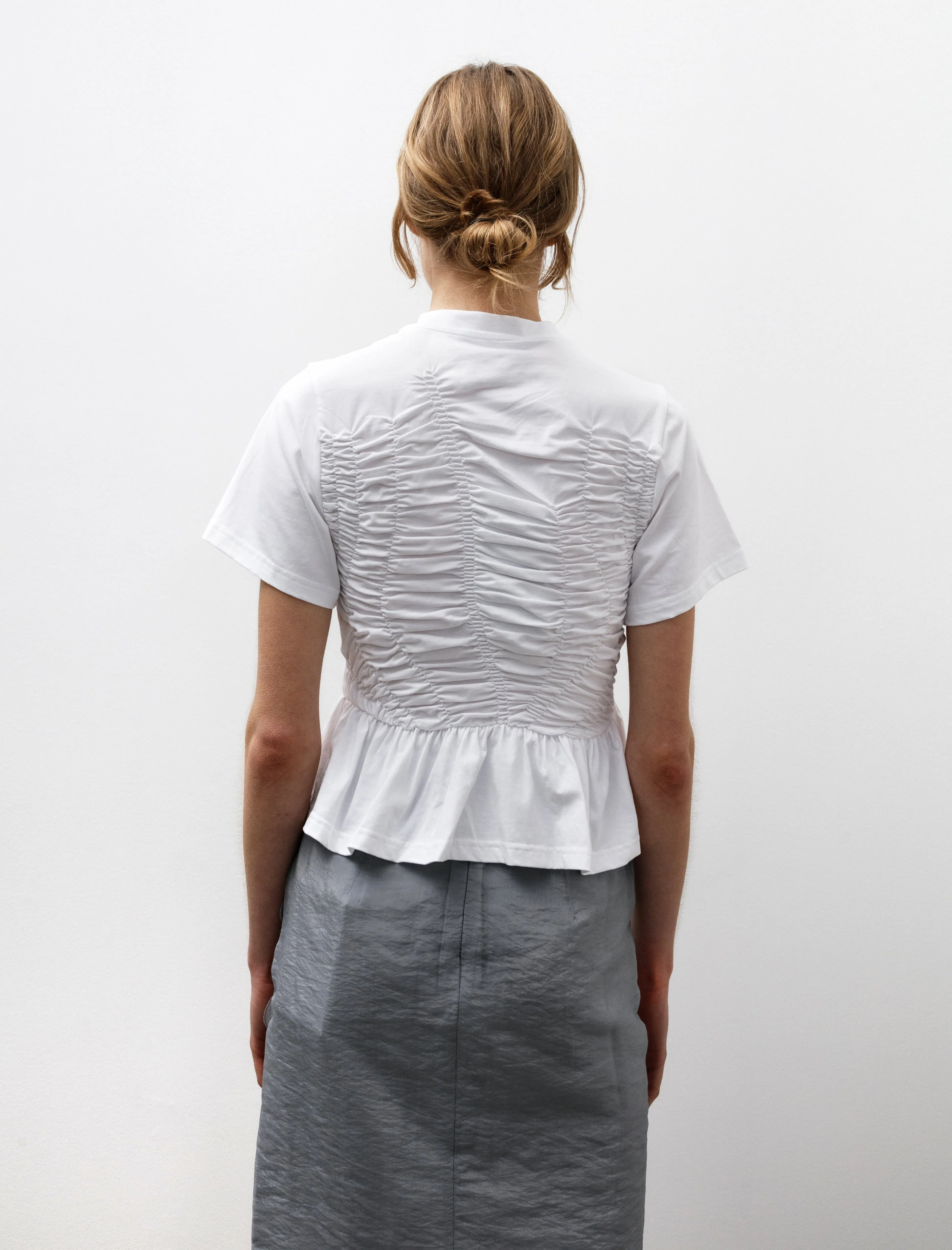Ace Ruffled T-Shirt White sold by SHOP NEIGHBOR product image thumbnail 4