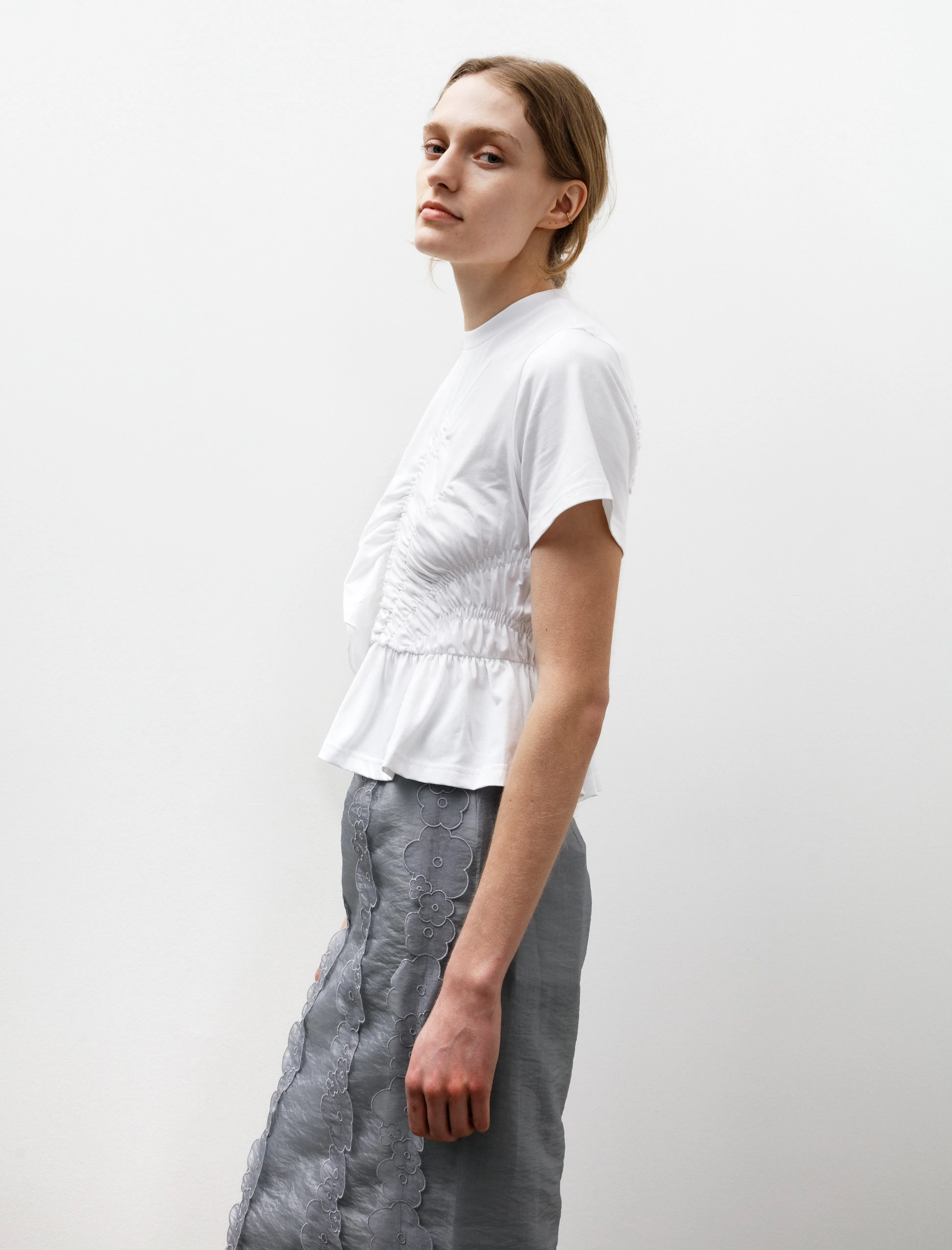 Ace Ruffled T-Shirt White sold by SHOP NEIGHBOR product image thumbnail 3