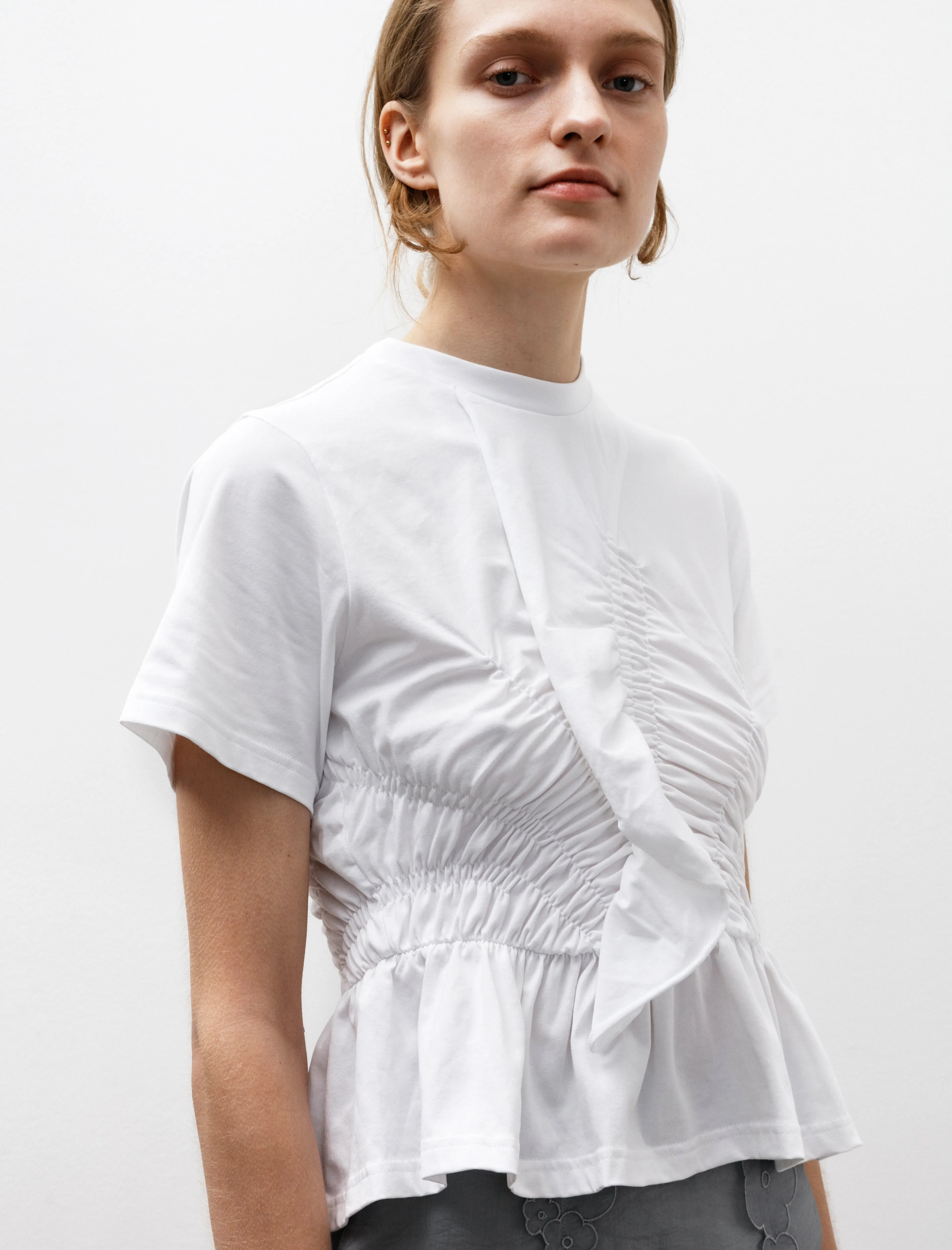 Ace Ruffled T-Shirt White sold by SHOP NEIGHBOR product image thumbnail 2