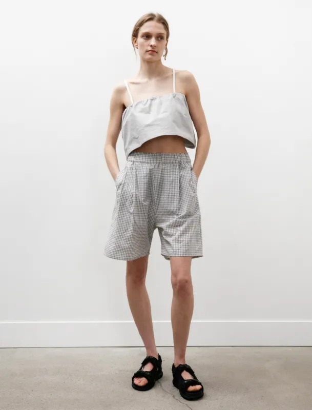 Lucy Shorts Grey Check sold by SHOP NEIGHBOR