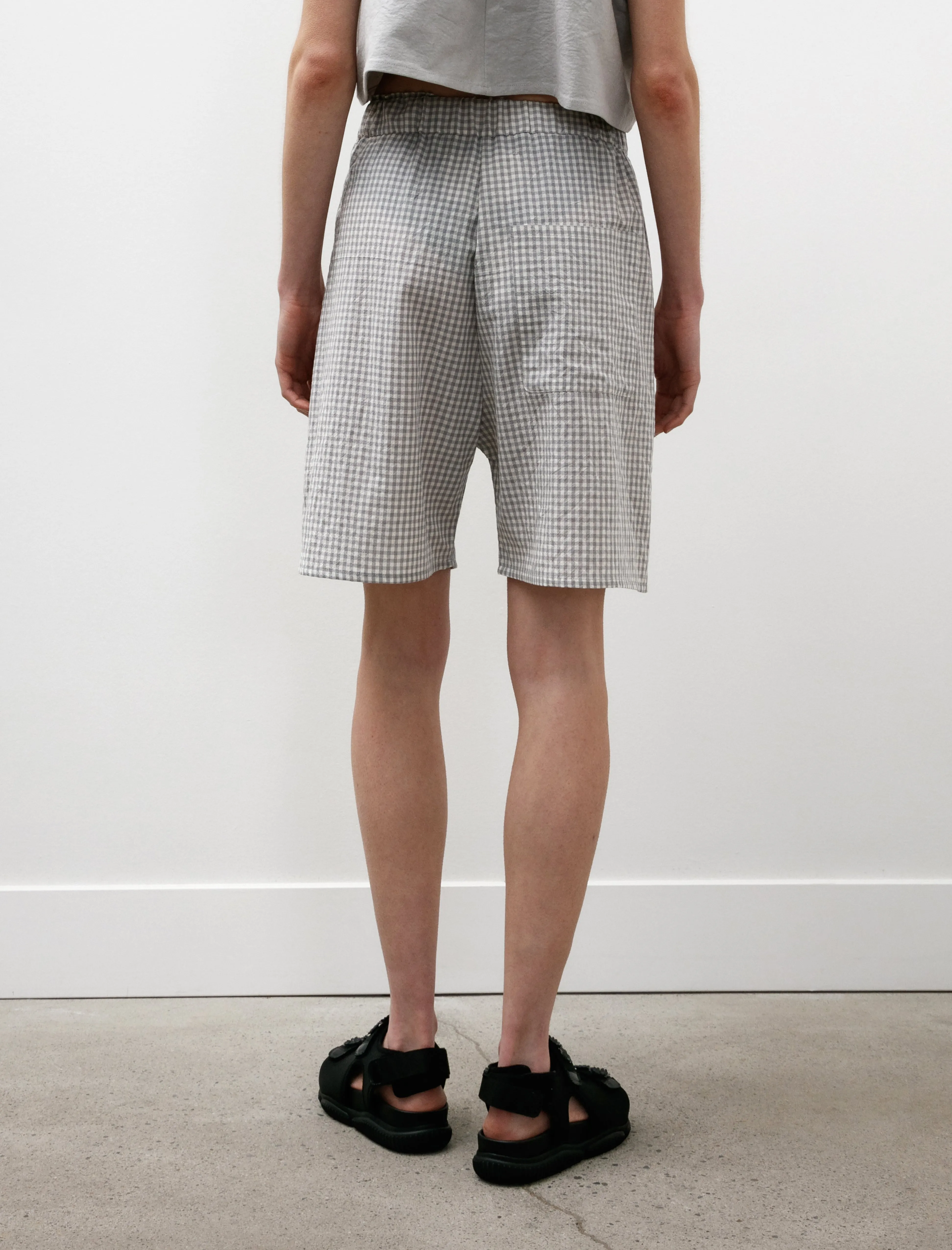 Lucy Shorts Grey Check sold by SHOP NEIGHBOR product image thumbnail 4