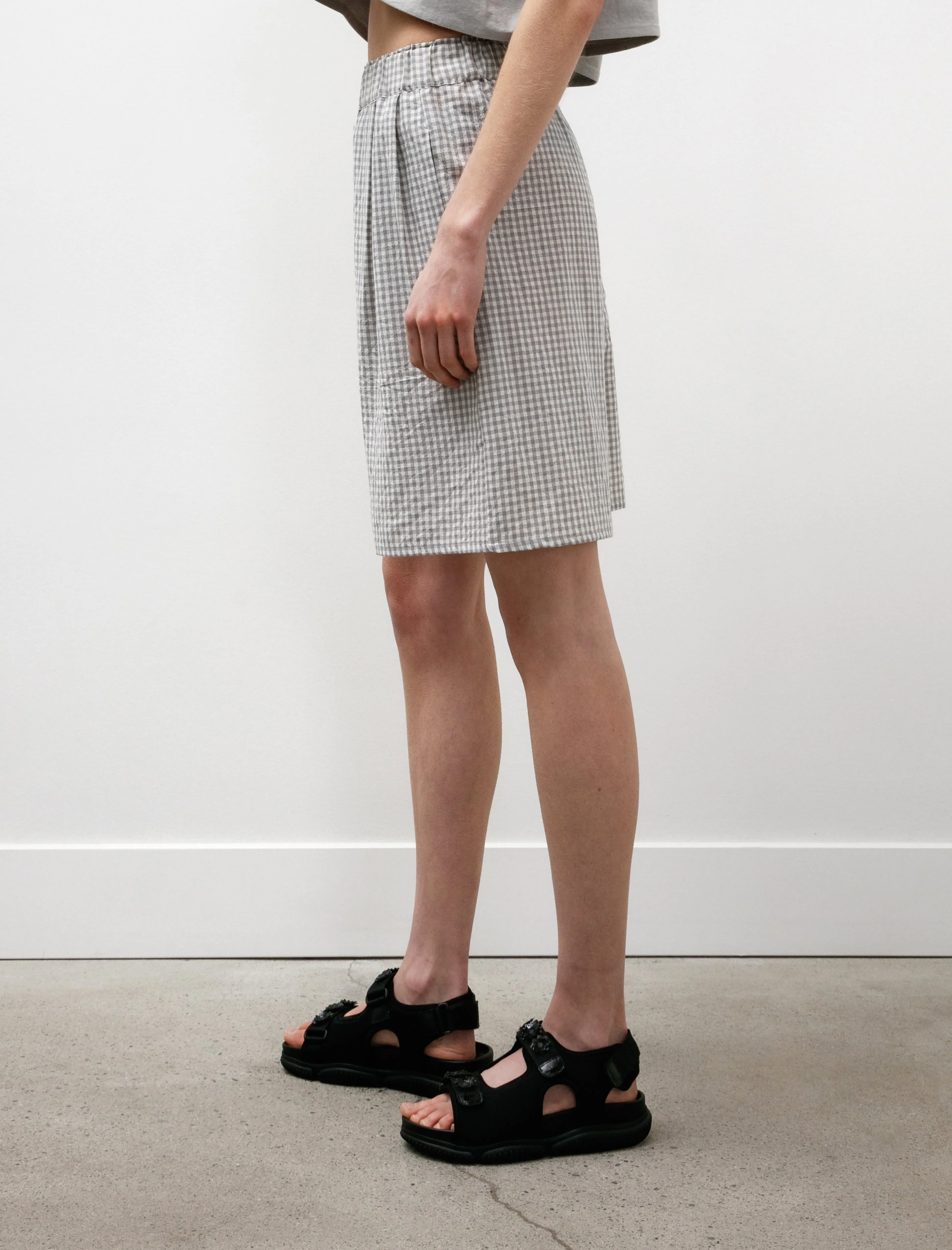 Lucy Shorts Grey Check sold by SHOP NEIGHBOR product image thumbnail 3