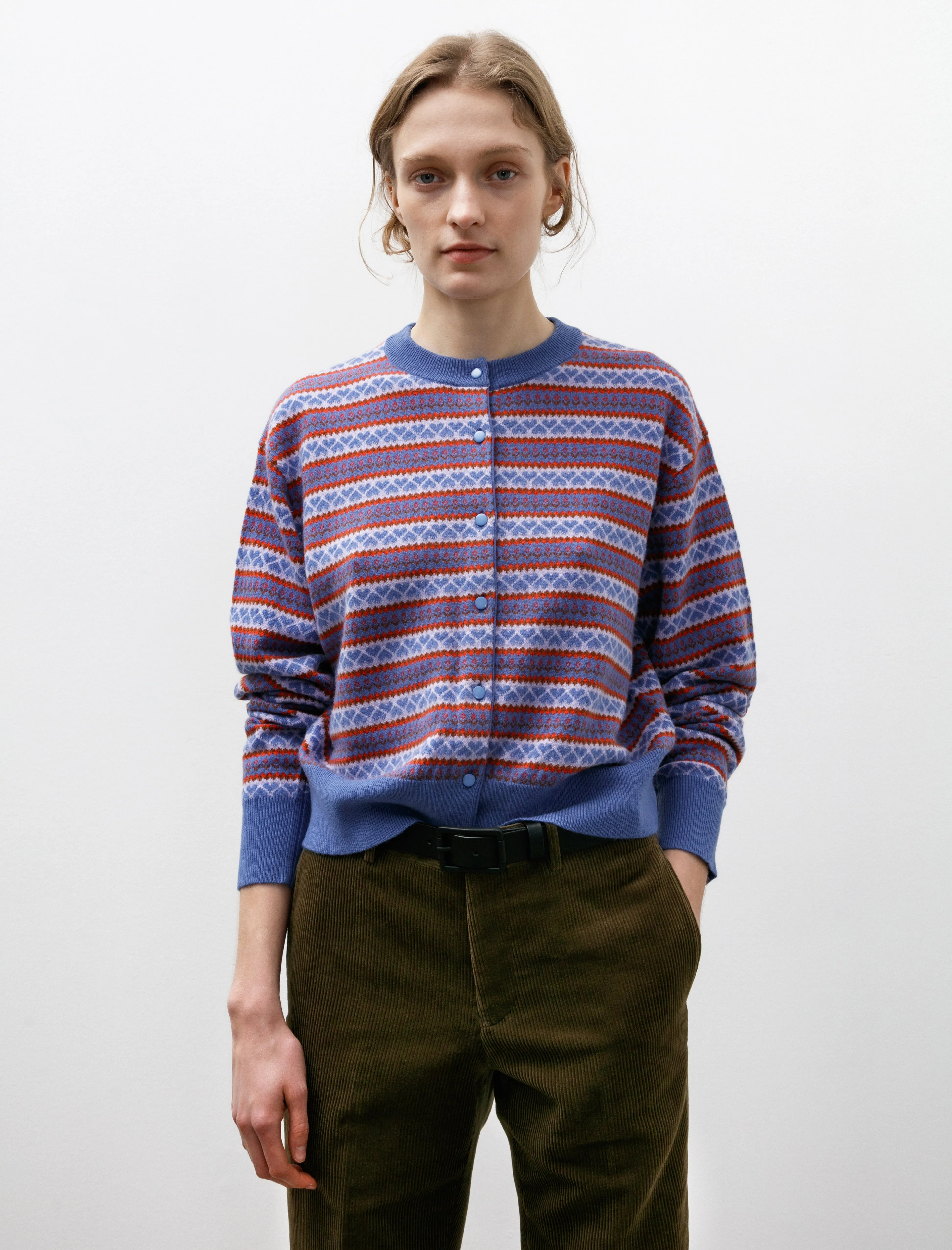 Sandy Cardigan Blue sold by SHOP NEIGHBOR