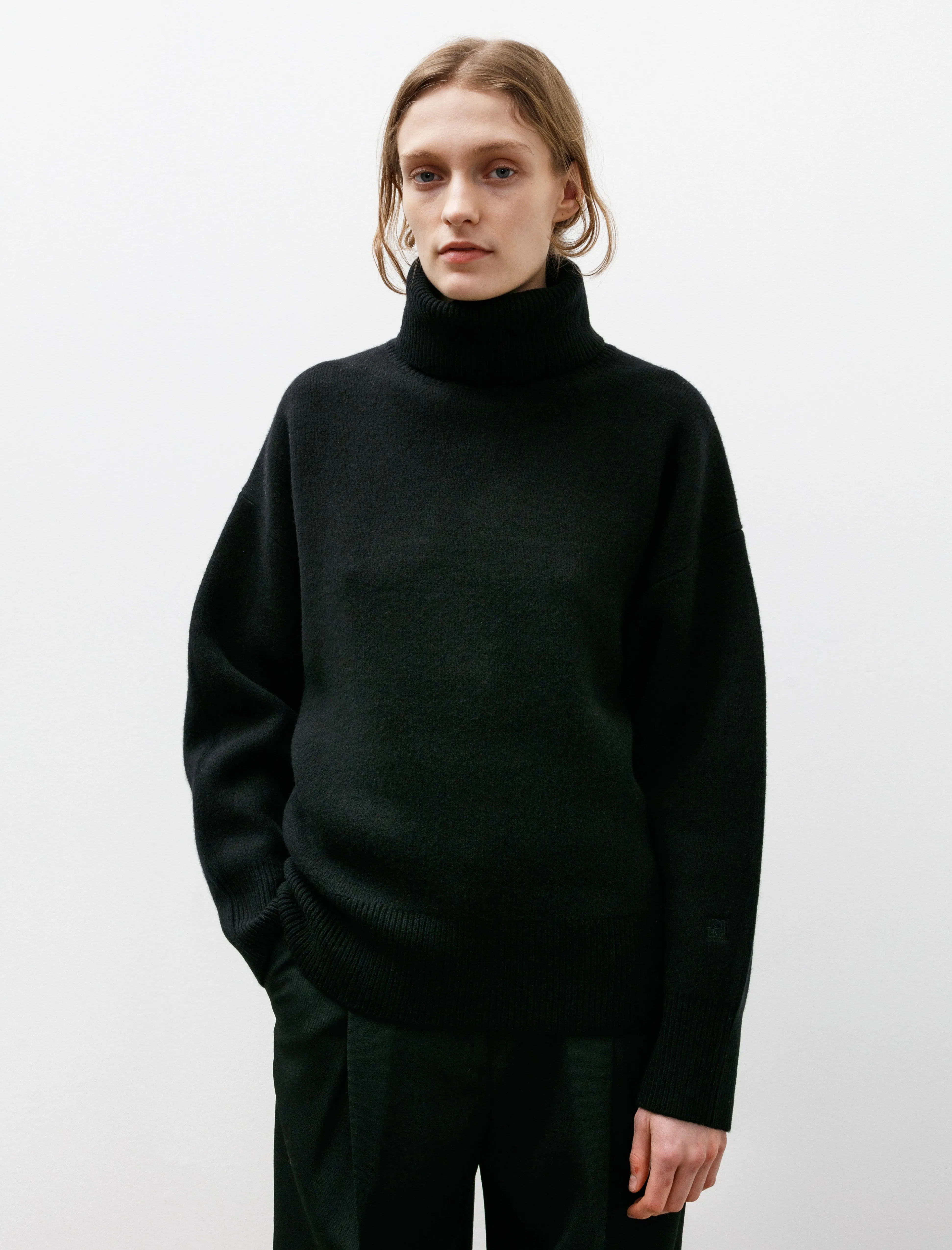 Double Knit Turtleneck Black sold by SHOP NEIGHBOR