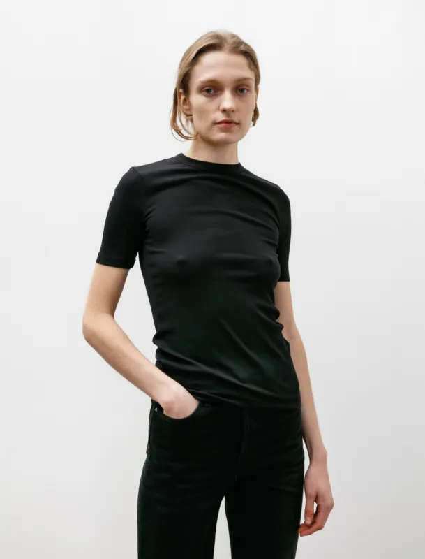 Classic Rib Tee Black made by SHOP NEIGHBOR