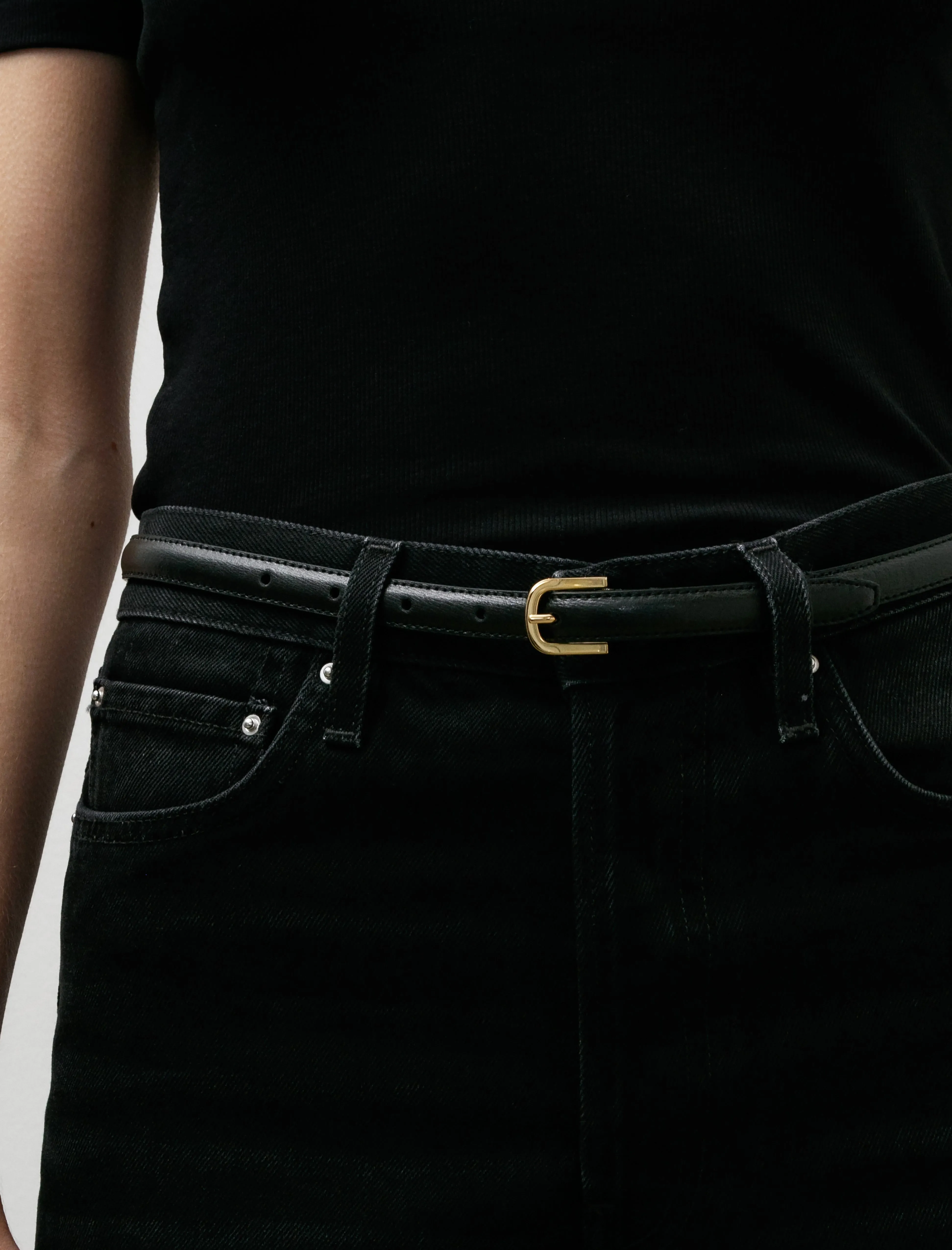 Thin Trouser Belt Palmellata Black sold by SHOP NEIGHBOR product image thumbnail 3