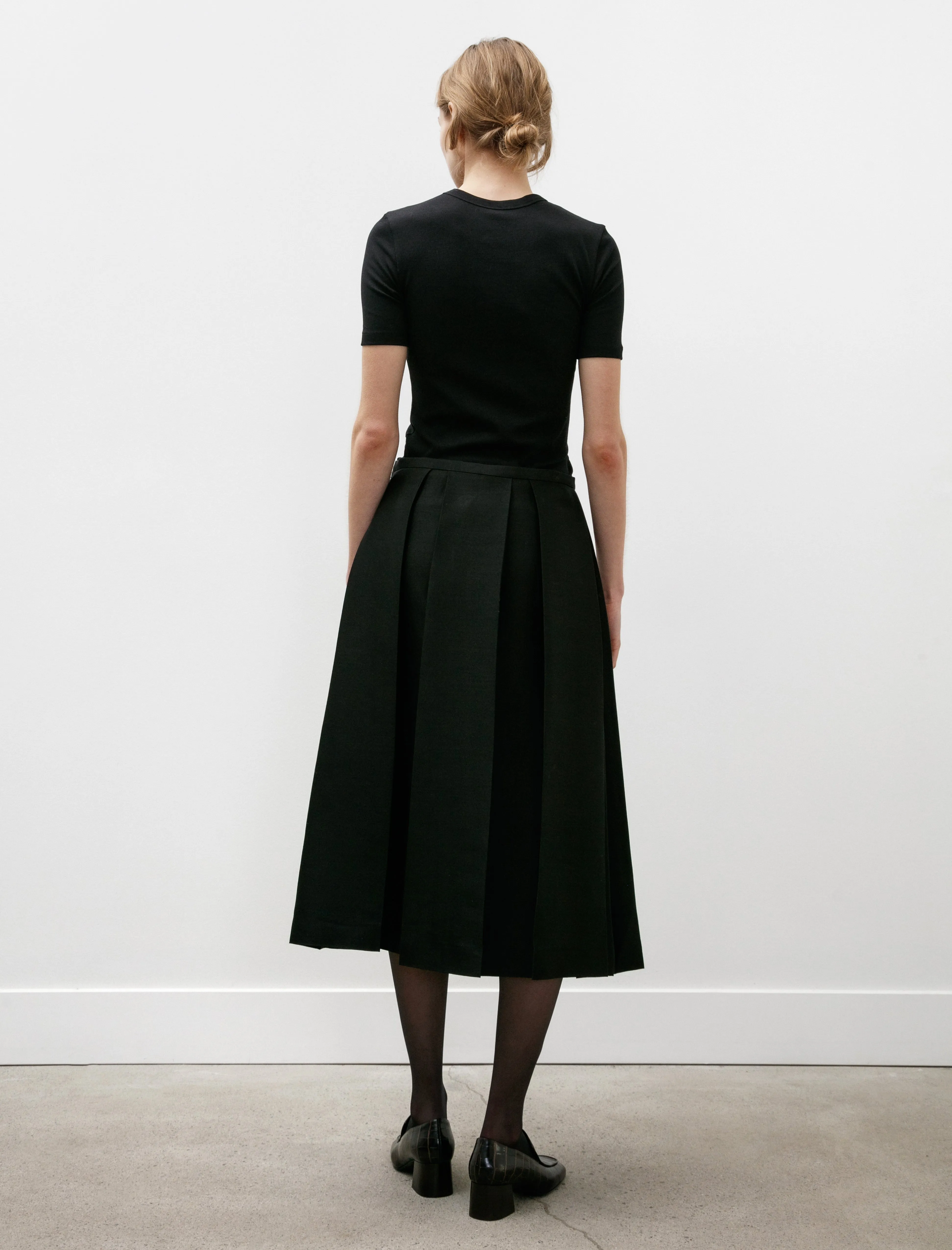 Wool Silk Twinflower Skirt Black sold by SHOP NEIGHBOR product image thumbnail 3
