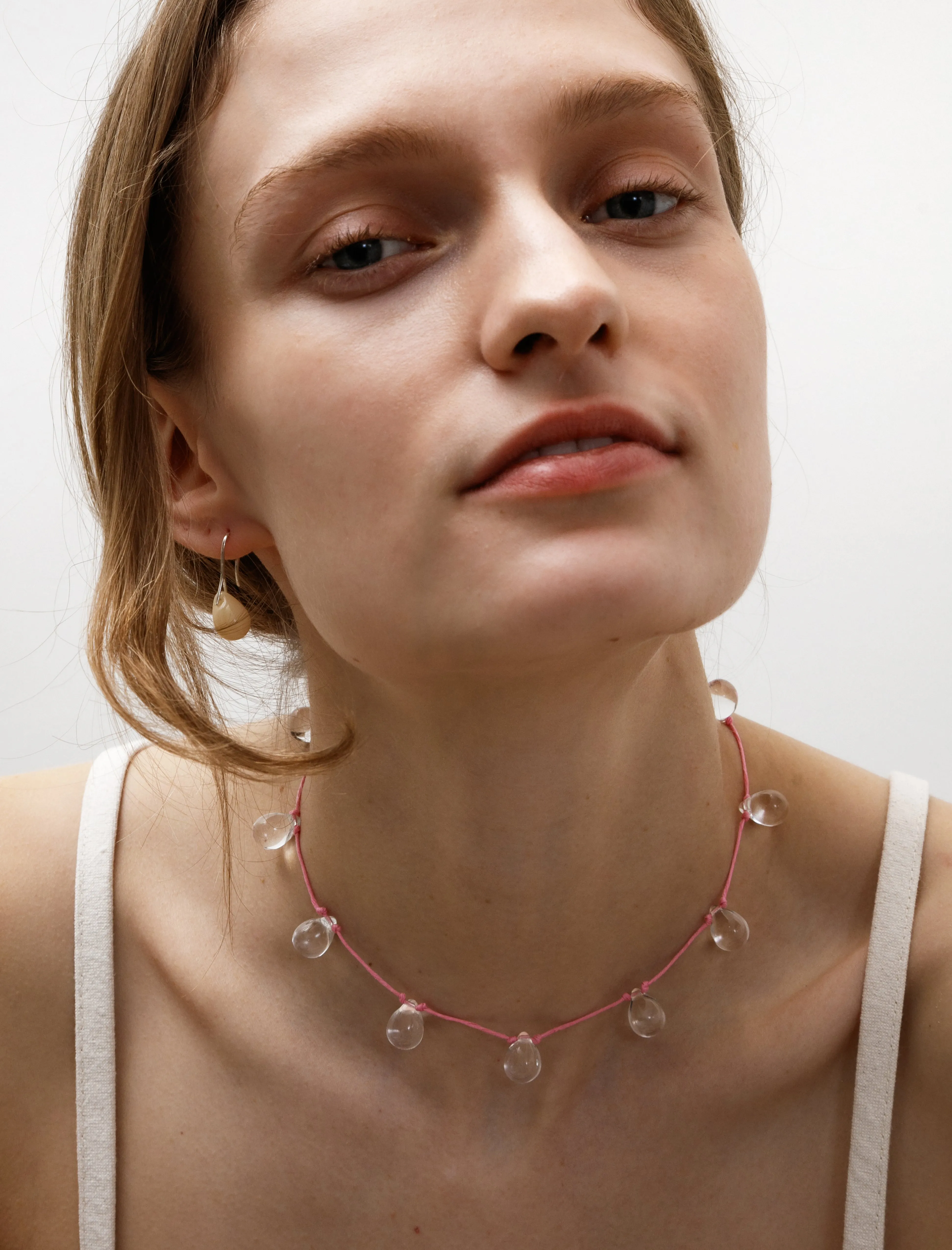 Noue Necklace Clear/Pink sold by SHOP NEIGHBOR
