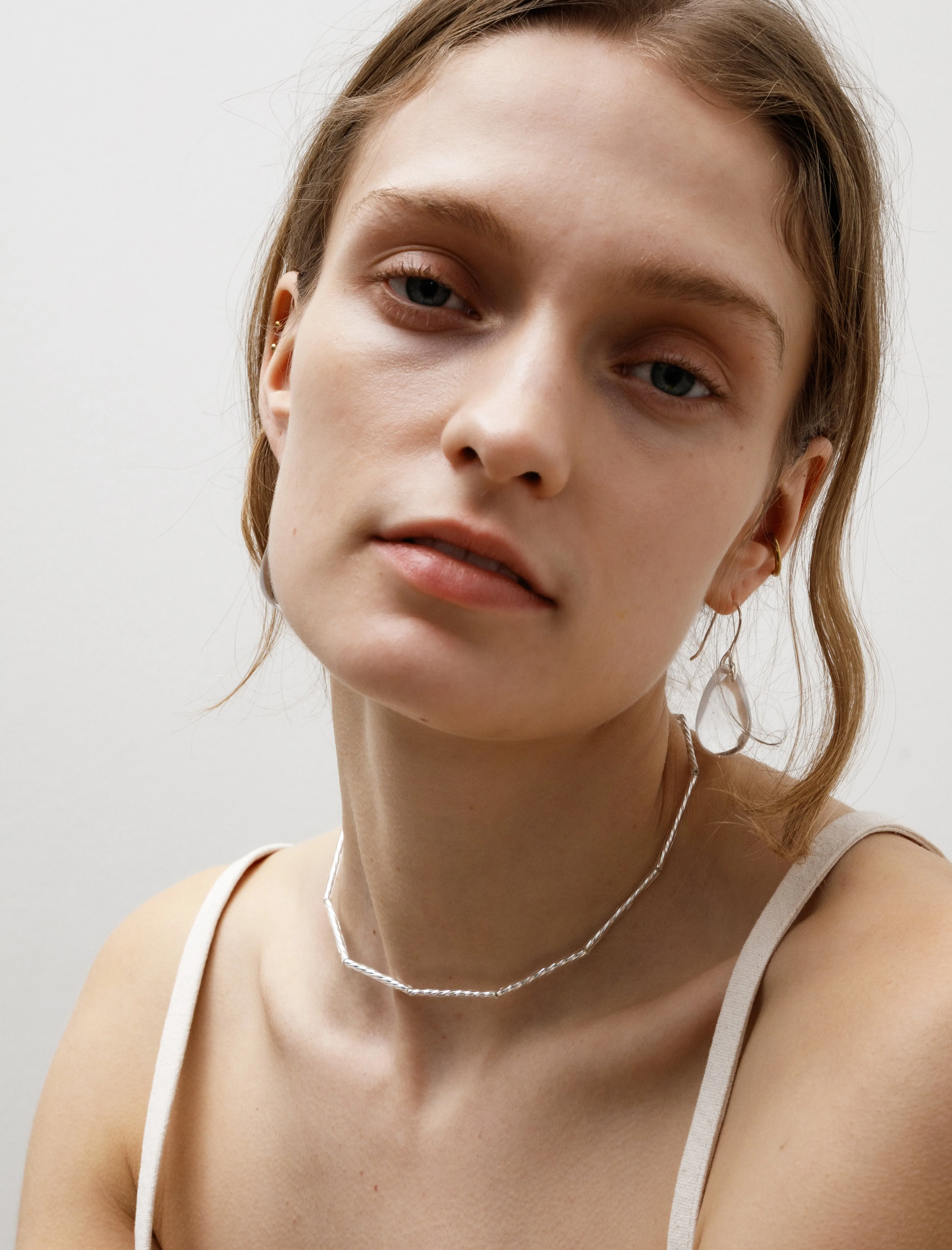 Tubes Necklace Twisted Silver sold by SHOP NEIGHBOR product image thumbnail 2