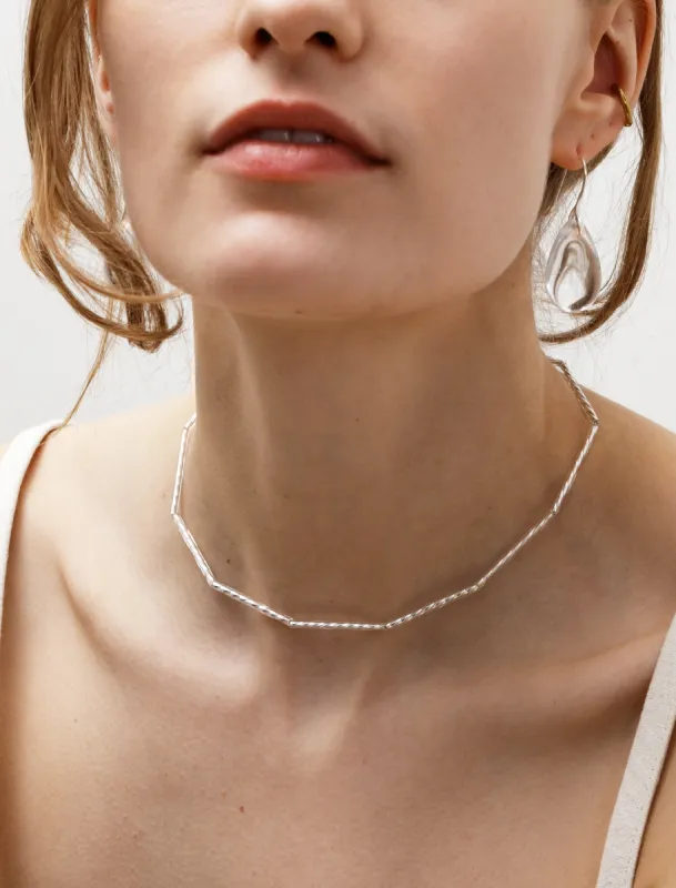 Tubes Necklace Twisted Silver sold by SHOP NEIGHBOR