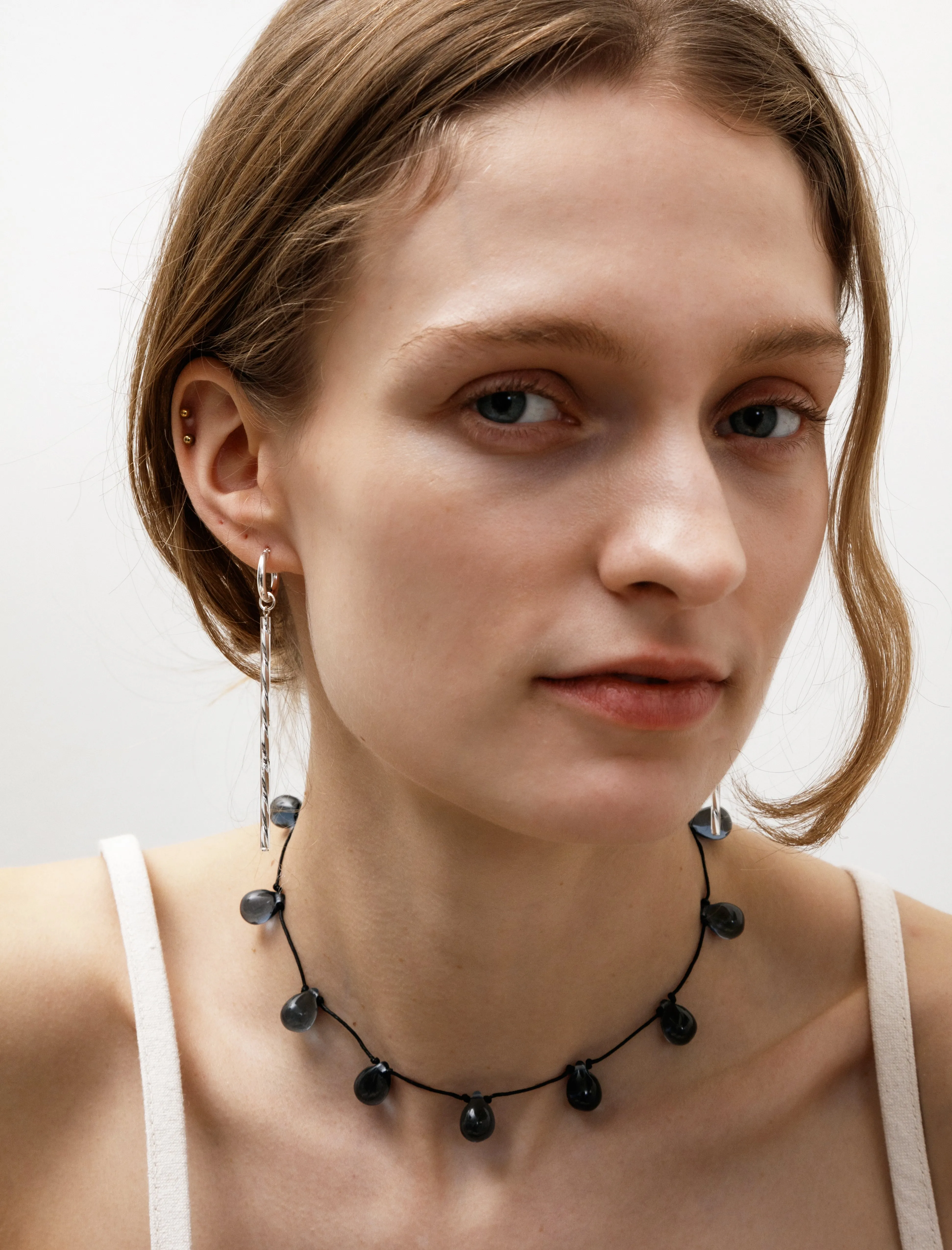 Rod Earrings Twisted Silver sold by SHOP NEIGHBOR product image thumbnail 3