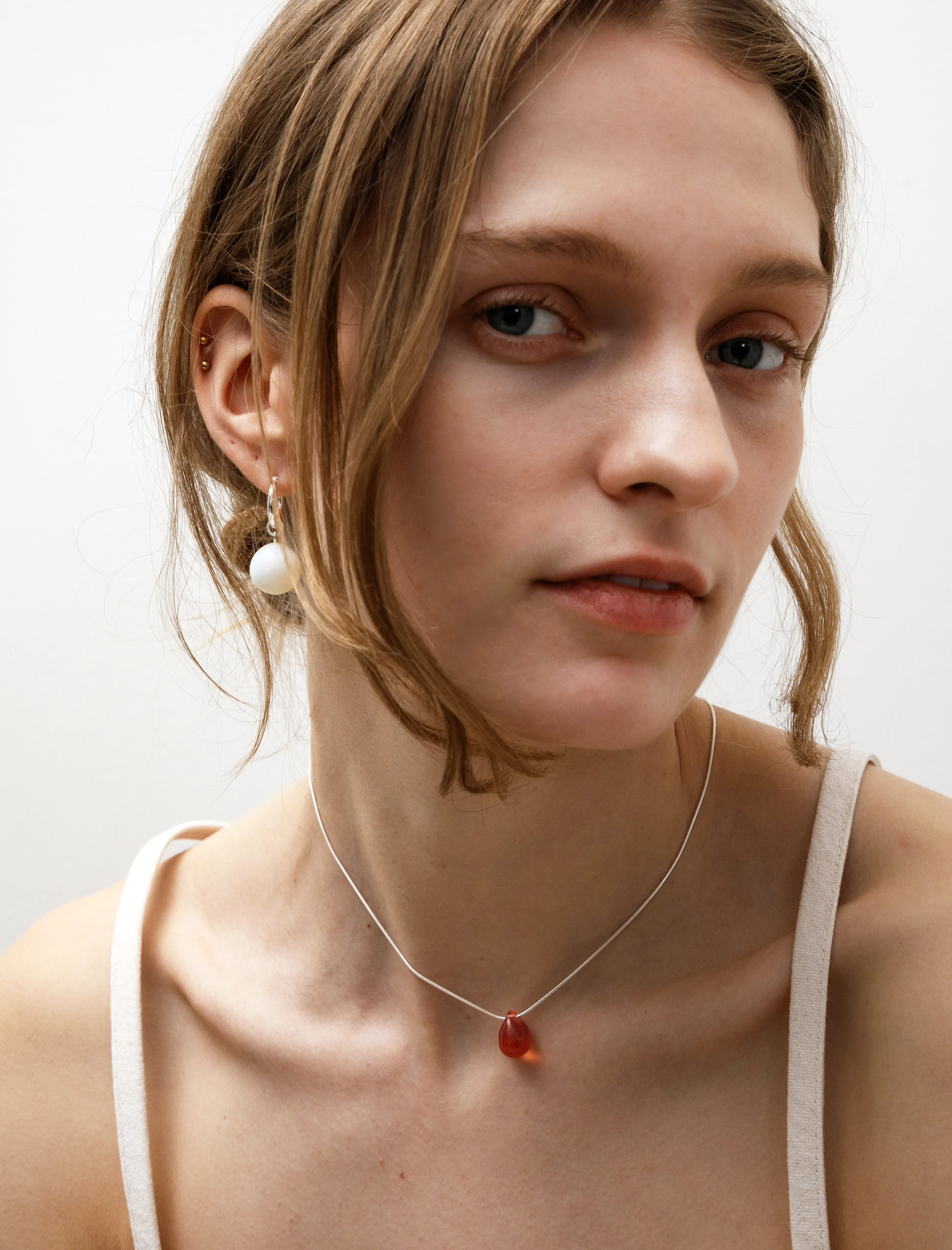 Gota Mini Necklace Opaline Pink sold by SHOP NEIGHBOR product image thumbnail 2