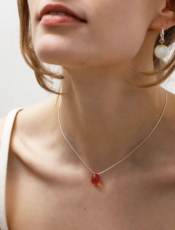 Gota Mini Necklace Opaline Pink sold by SHOP NEIGHBOR