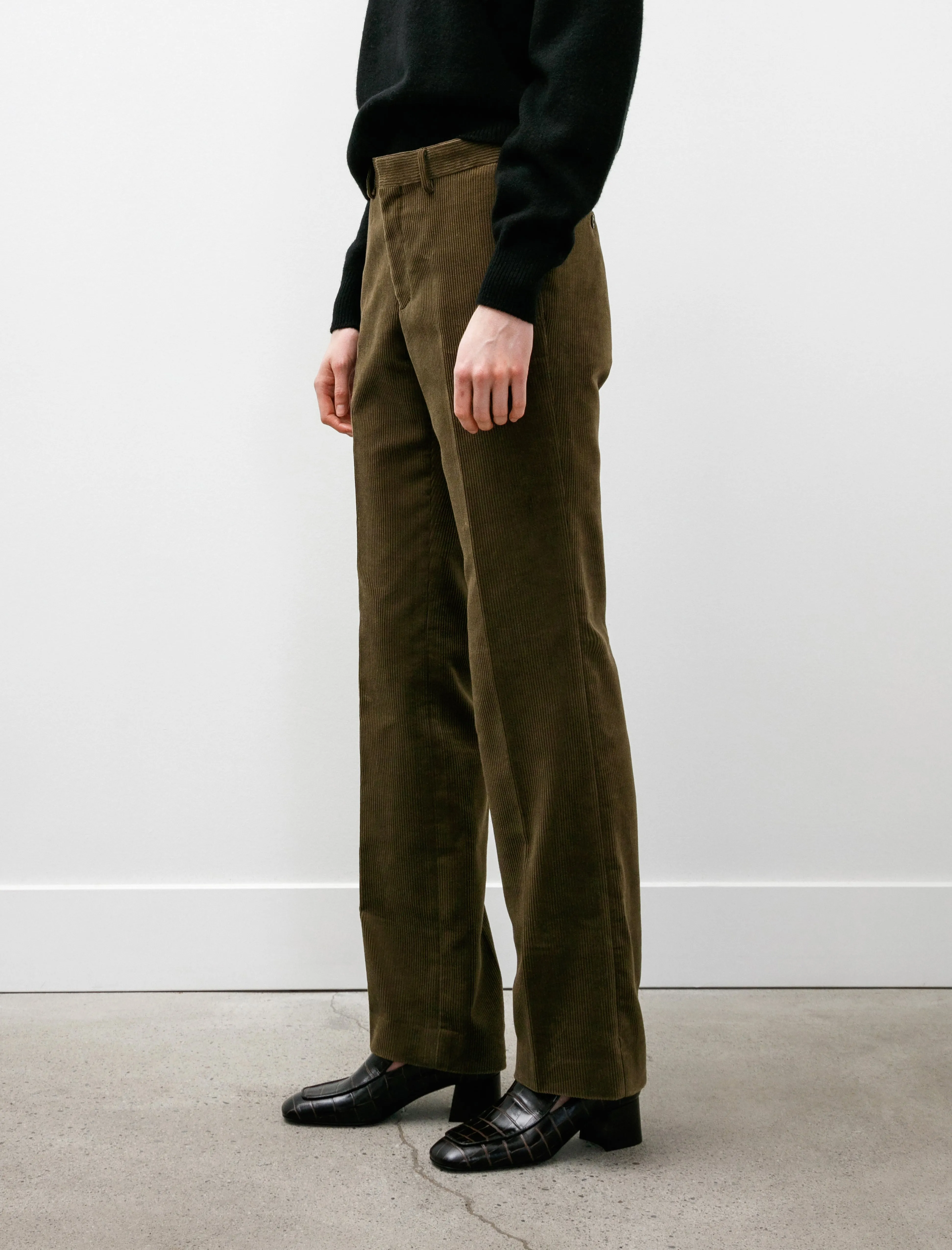 Corduroy Piped Stem Pants Khaki sold by SHOP NEIGHBOR product image thumbnail 2