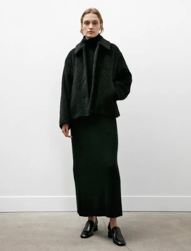 Camel Shaggy Blouson Black sold by SHOP NEIGHBOR