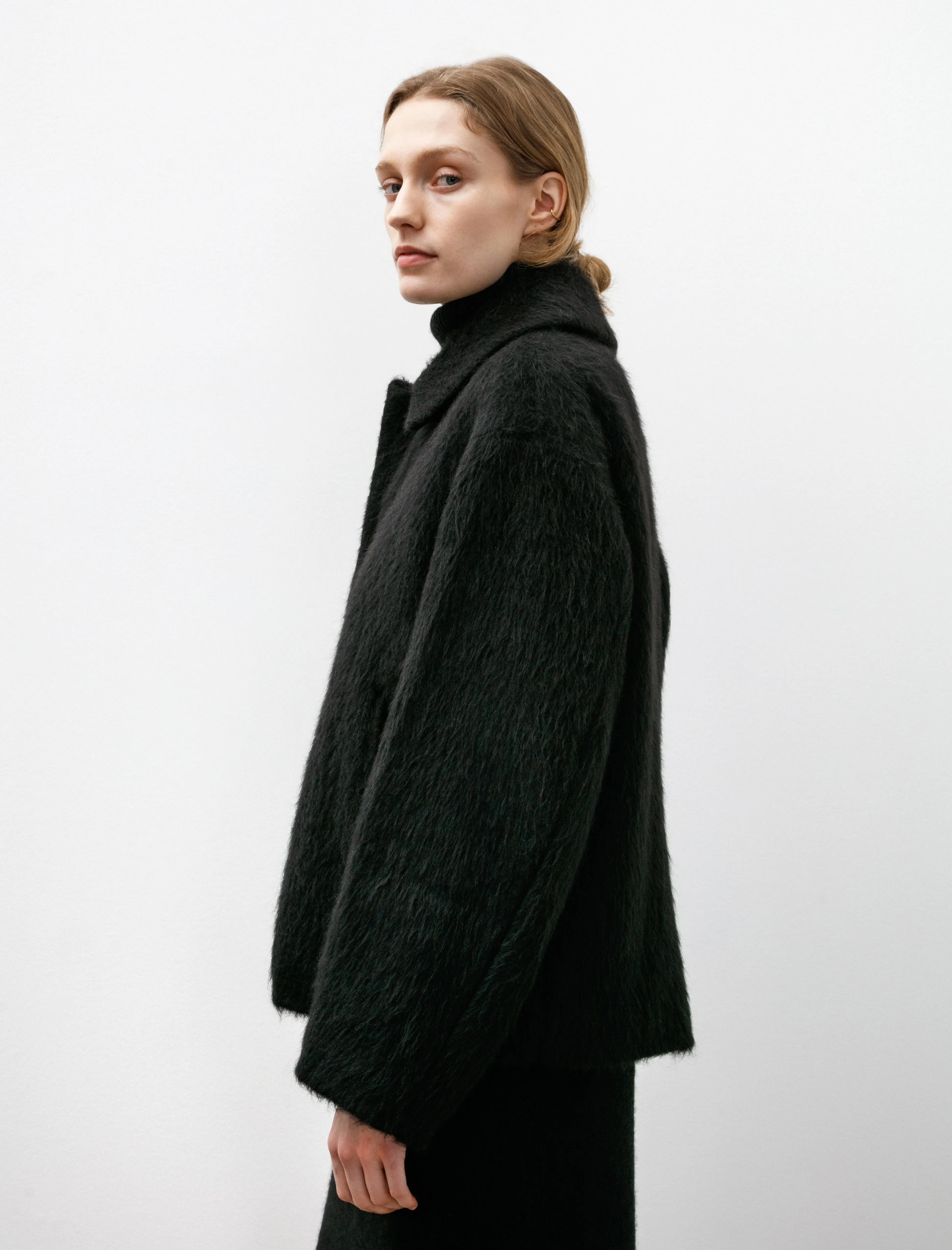 Camel Shaggy Blouson Black sold by SHOP NEIGHBOR product image thumbnail 4