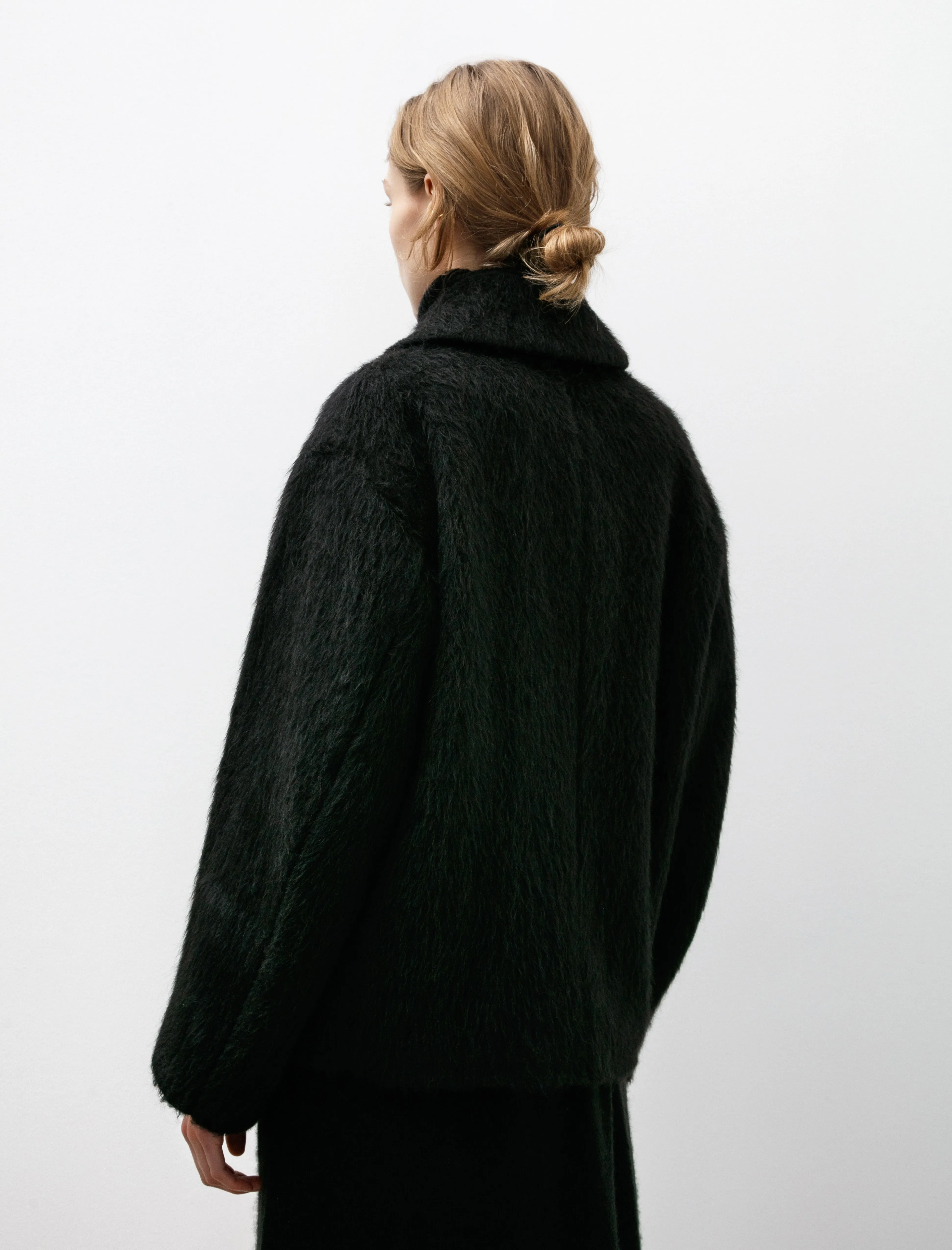 Camel Shaggy Blouson Black sold by SHOP NEIGHBOR product image thumbnail 5