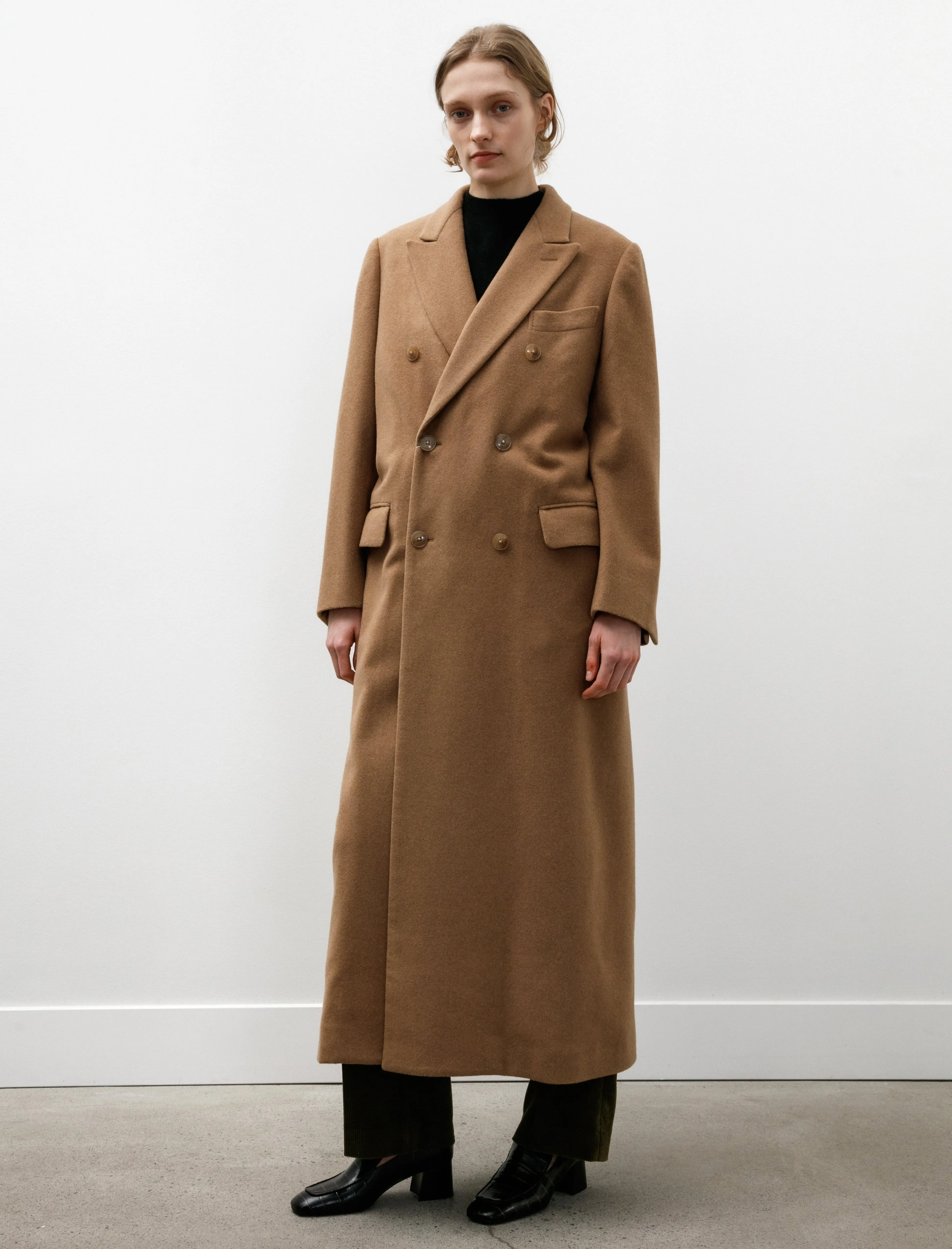 Camel Double Chesterfield Coat sold by SHOP NEIGHBOR product image thumbnail 2