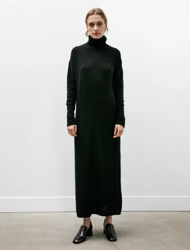 Garment Dyed Cashmere Turtleneck Knit Dress Black sold by SHOP NEIGHBOR