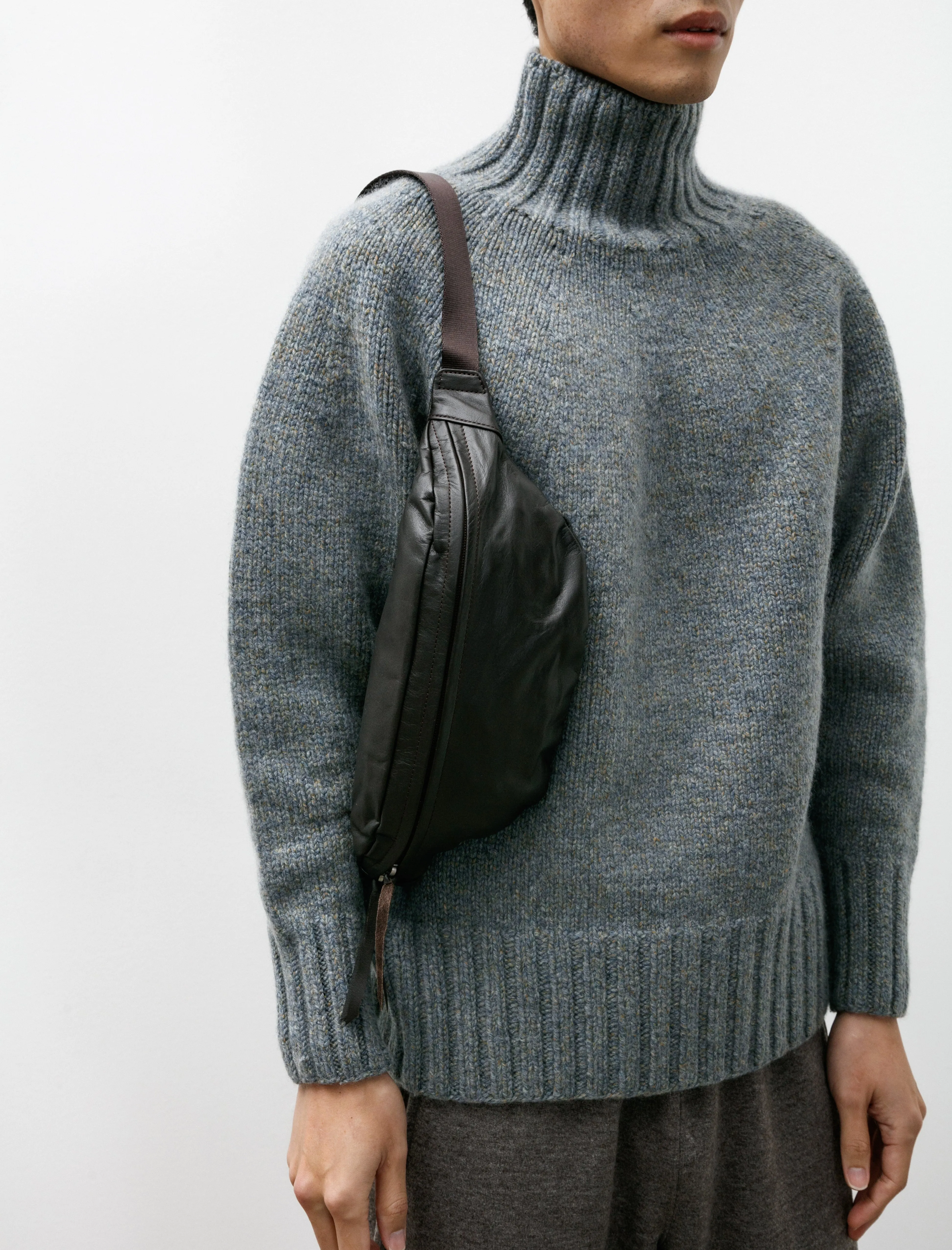 Cow Waist Pouch Bag Choco sold by SHOP NEIGHBOR product image thumbnail 3