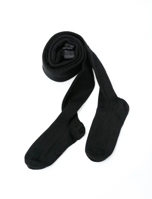 Céline Ribbed Tights Noir de Charbon sold by SHOP NEIGHBOR