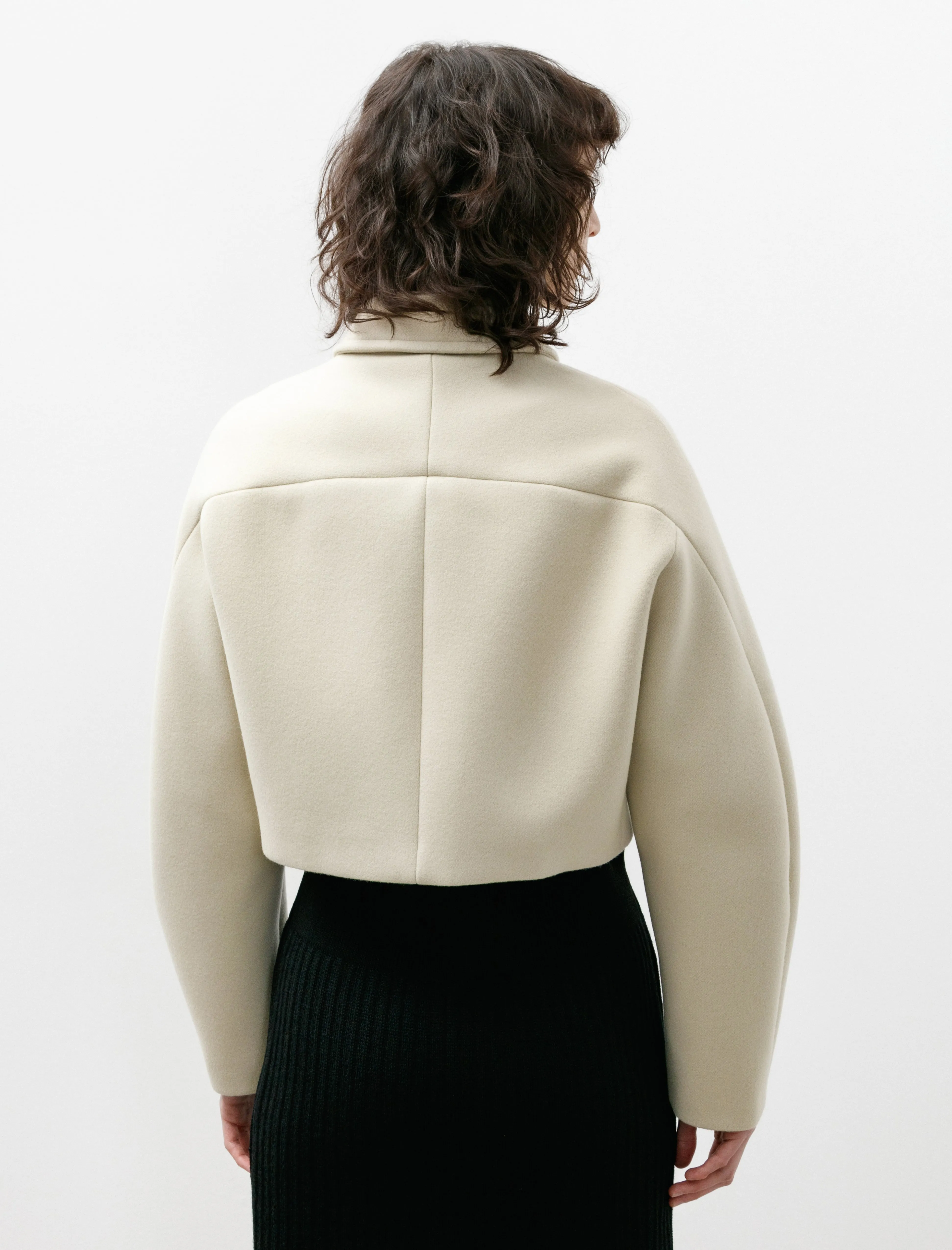 Sponge Wool Melton Short Blouson Light Lime sold by SHOP NEIGHBOR product image thumbnail 5