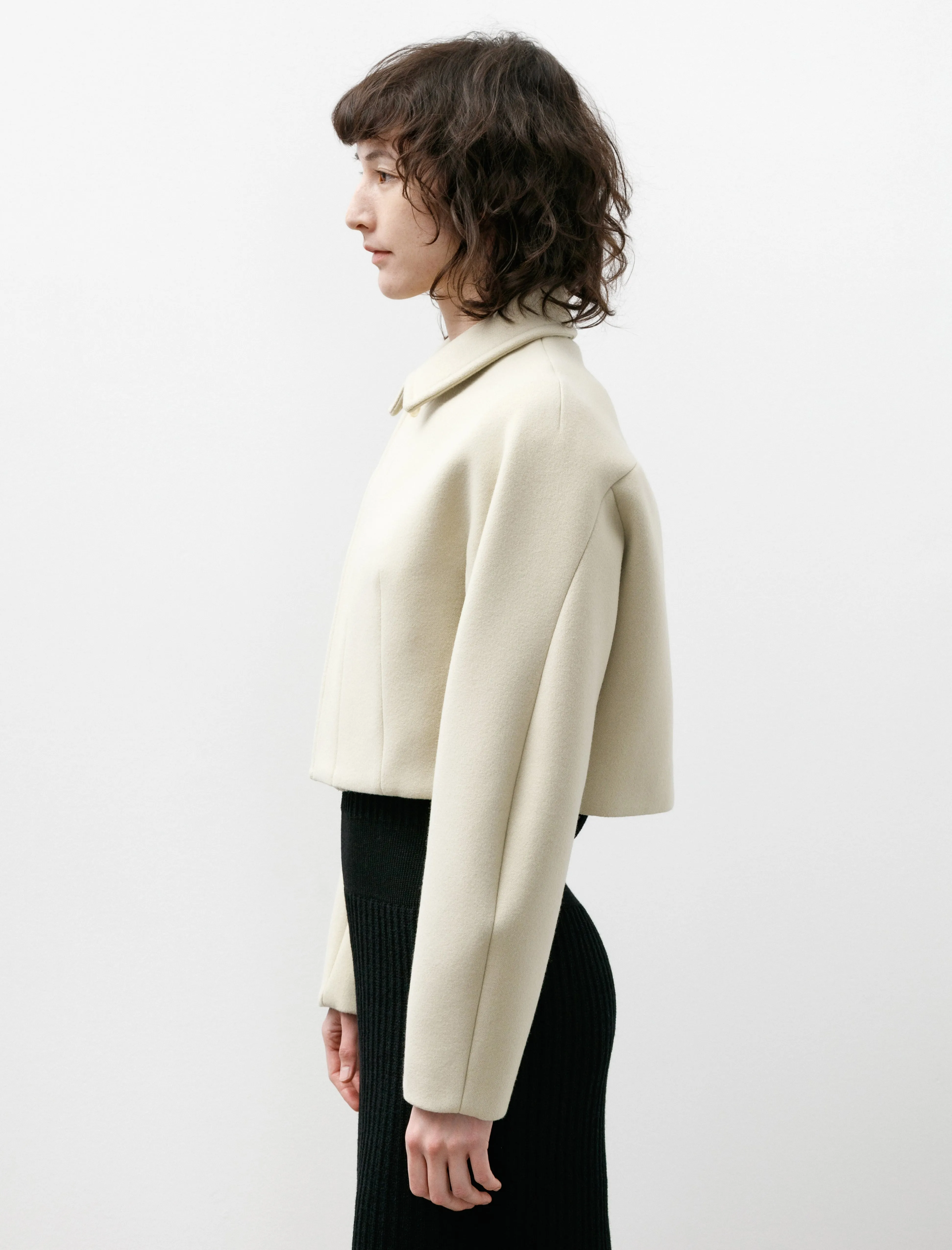 Sponge Wool Melton Short Blouson Light Lime sold by SHOP NEIGHBOR product image thumbnail 4