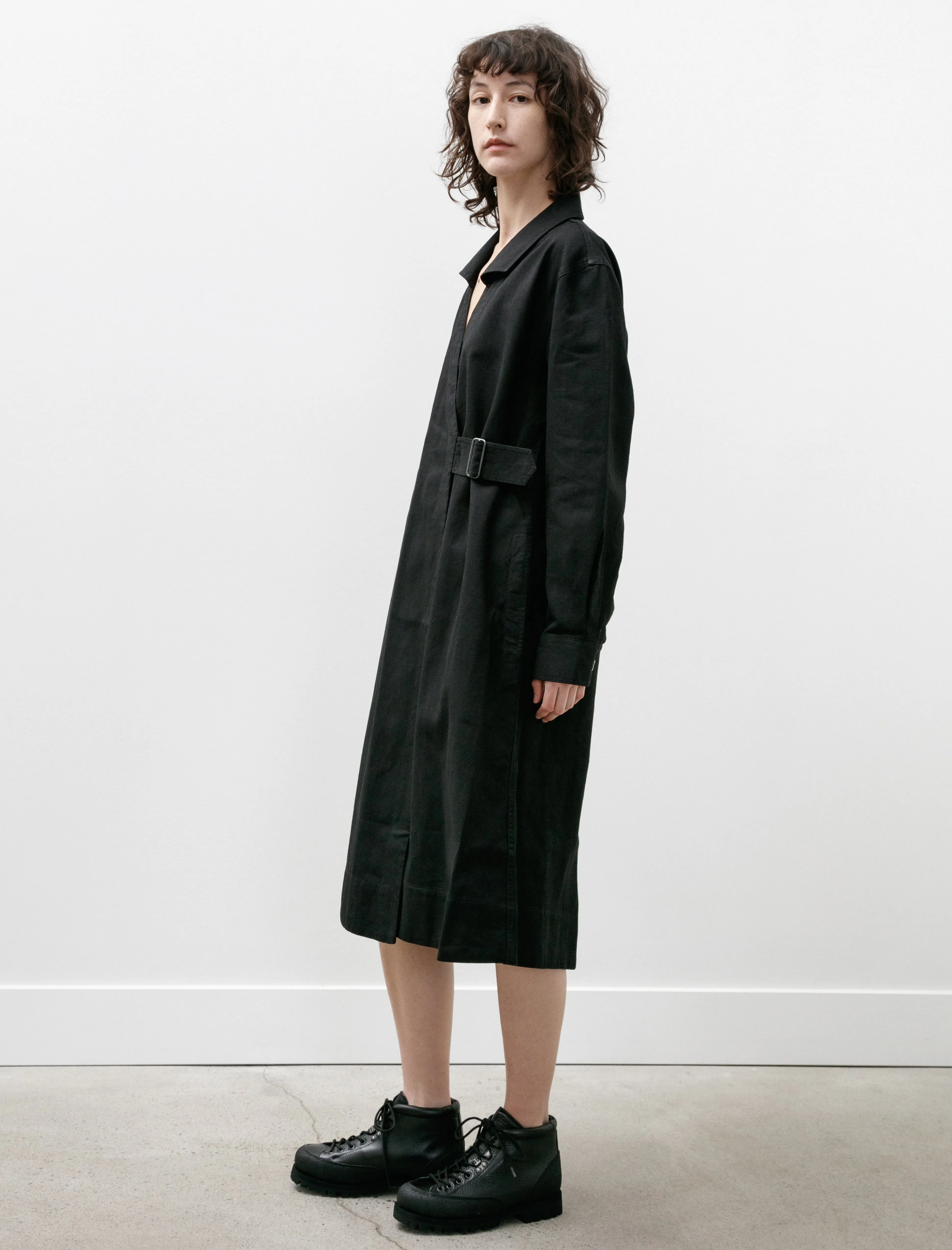 MHL Collared Wrap Dress Off Black sold by SHOP NEIGHBOR product image thumbnail 3
